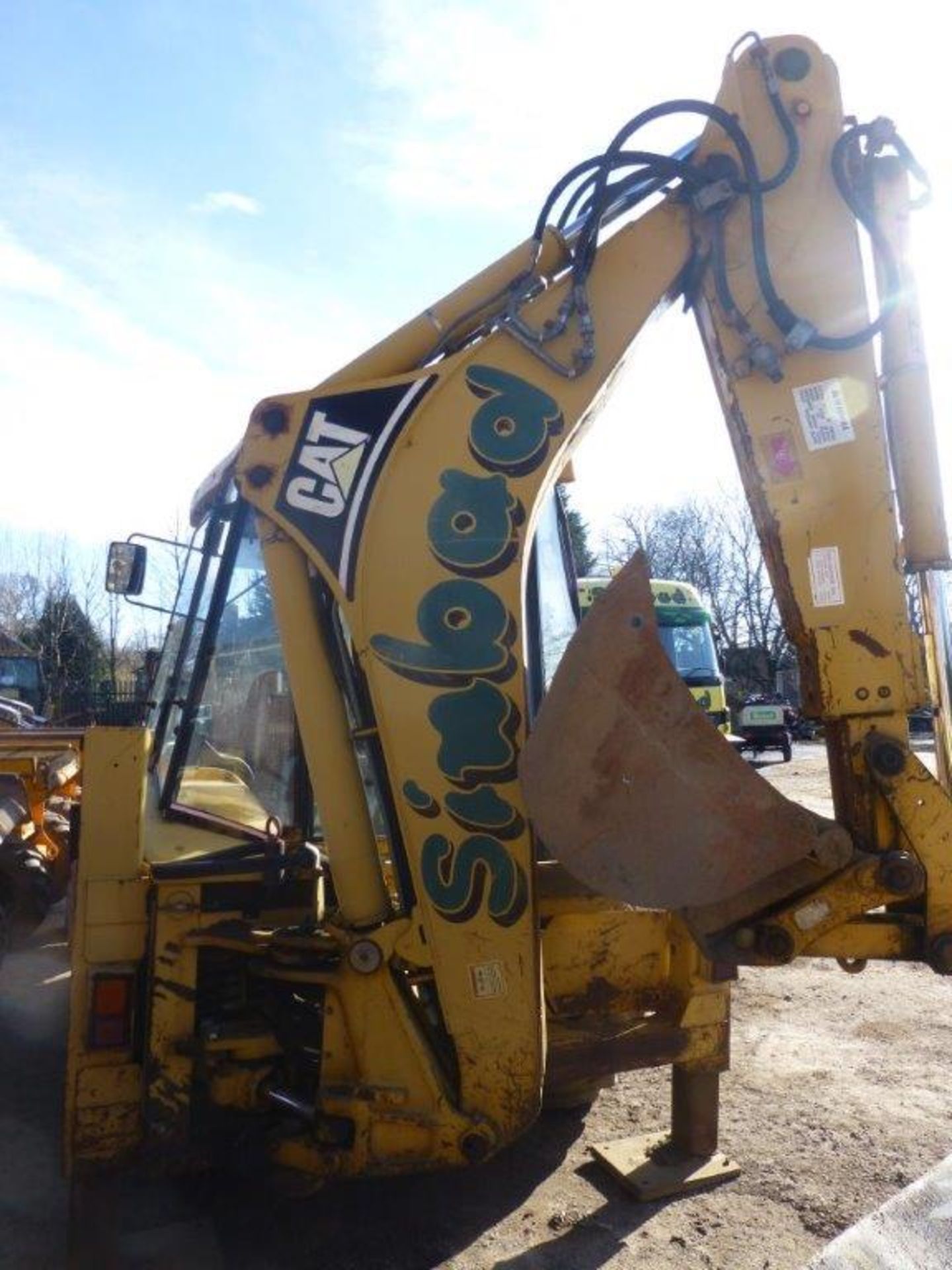 Caterpillar 428C 4x4 backhoe loader (2000), indicated hours 5850.4, PIN no. 2CR19518, 4-in-1 - Image 4 of 7