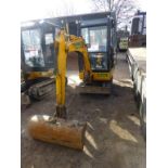 JCB 8015 rubber tracked mini excavator (2000), indicated hours 1444.2, Serial no. 04862, weight