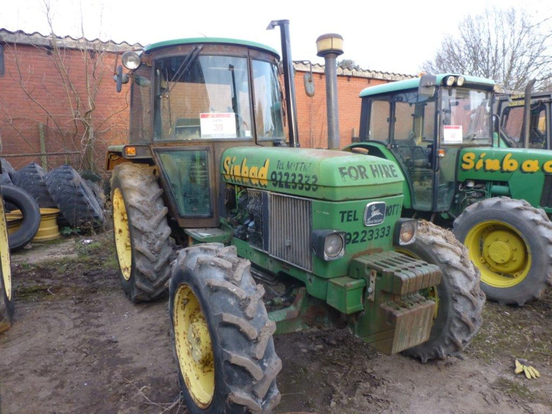 John Deere Synchron type 2250 4x4 tractor (1987), indicated hours 13216.3, Serial no. L02250W518197,