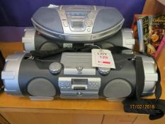 Two JVC powered woofer CD system model RVNB10B & a Panasonic RX/ES27 CD & tape playerVAT: Margin