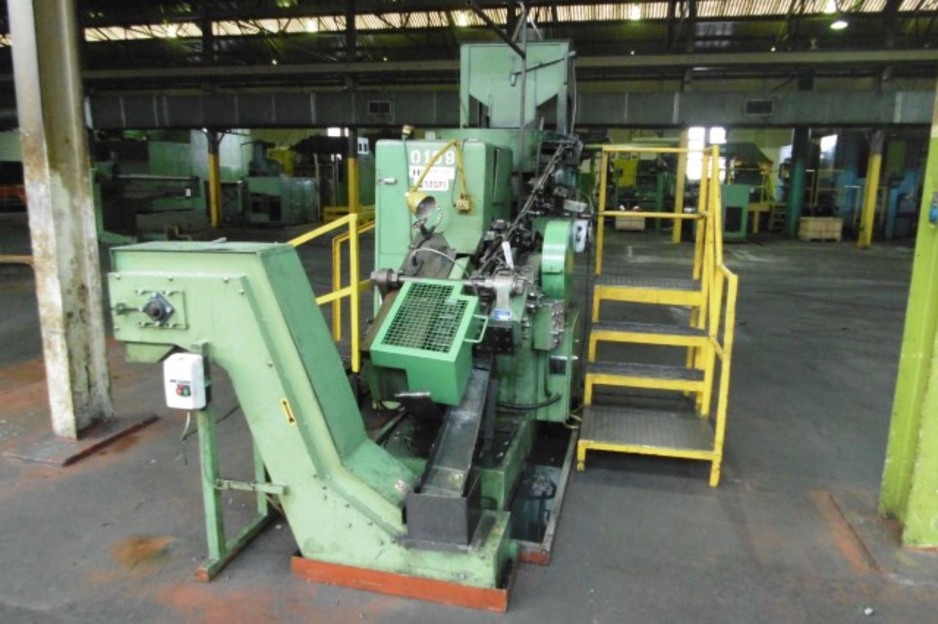 Saspi No 30 M12 thread roller, Serial No: 27-02-03, complete with vibratory hopper feed, vibratory
