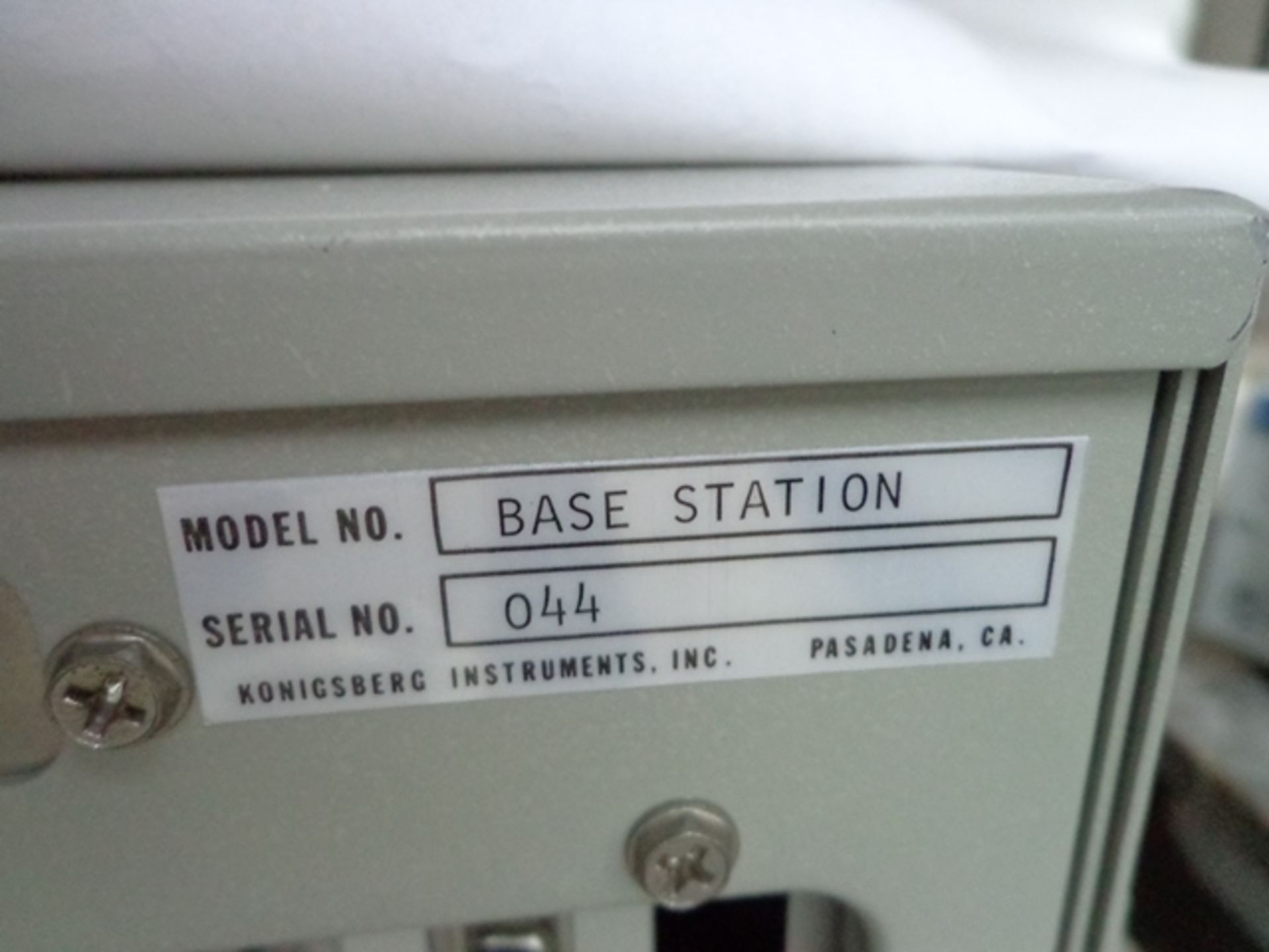 konigsberg Instruments Labman 8000A PC- Bus Industrial Computer, model No. base station, serial - Image 2 of 3