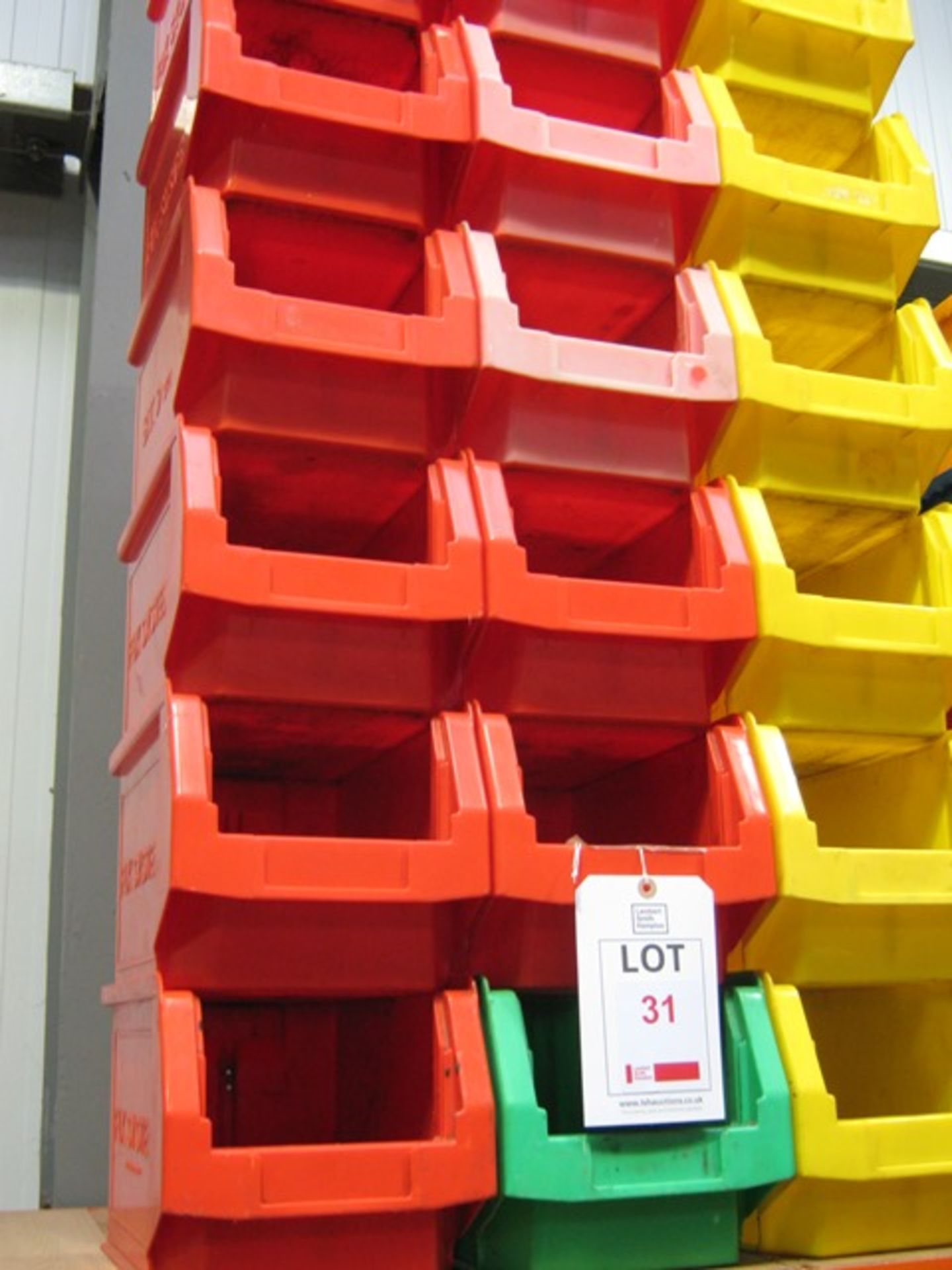 18 x Storage boxes, approx. size width 200mm x depth 300mm x height 170mm