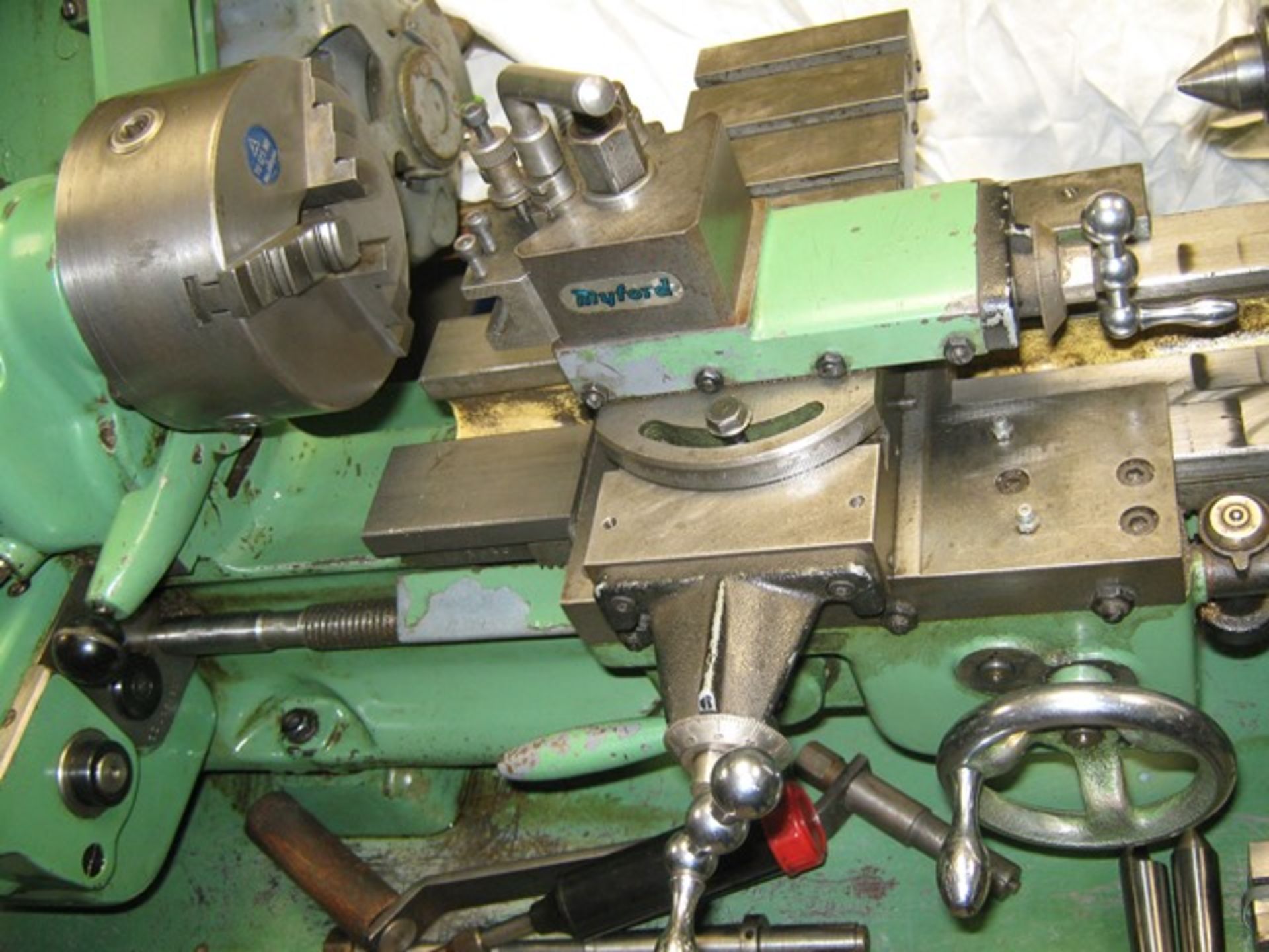 Myford ML7-R lathe with 3 Jaw/4 Jaw, faceplate, screw cutting, quick change toolpost 240v & - Image 6 of 7