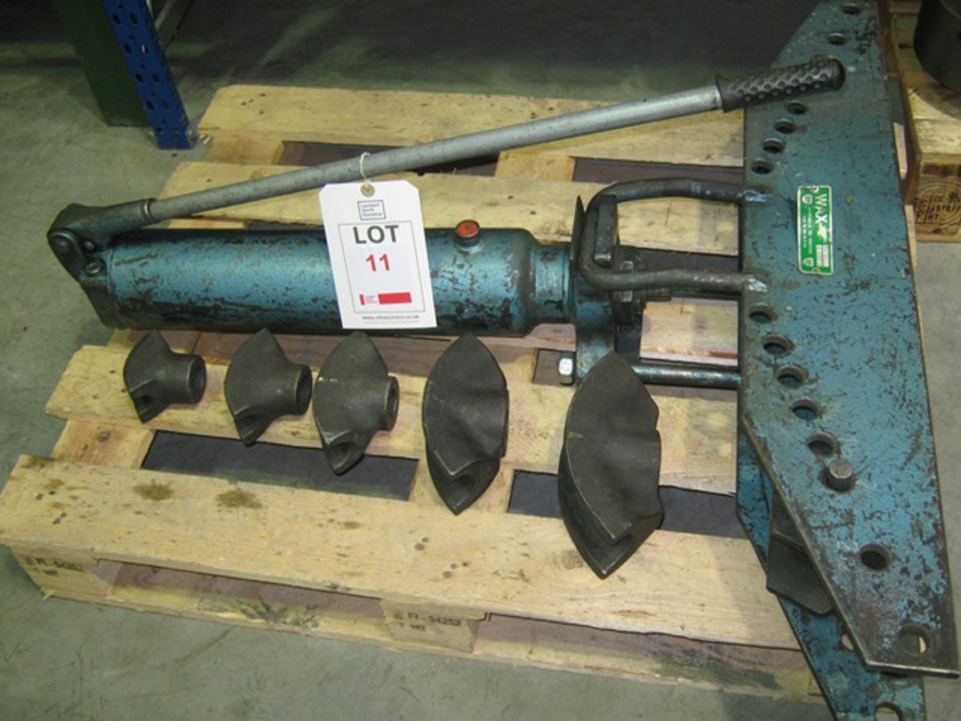 Hydraulic pipe bender, 2" pipe max