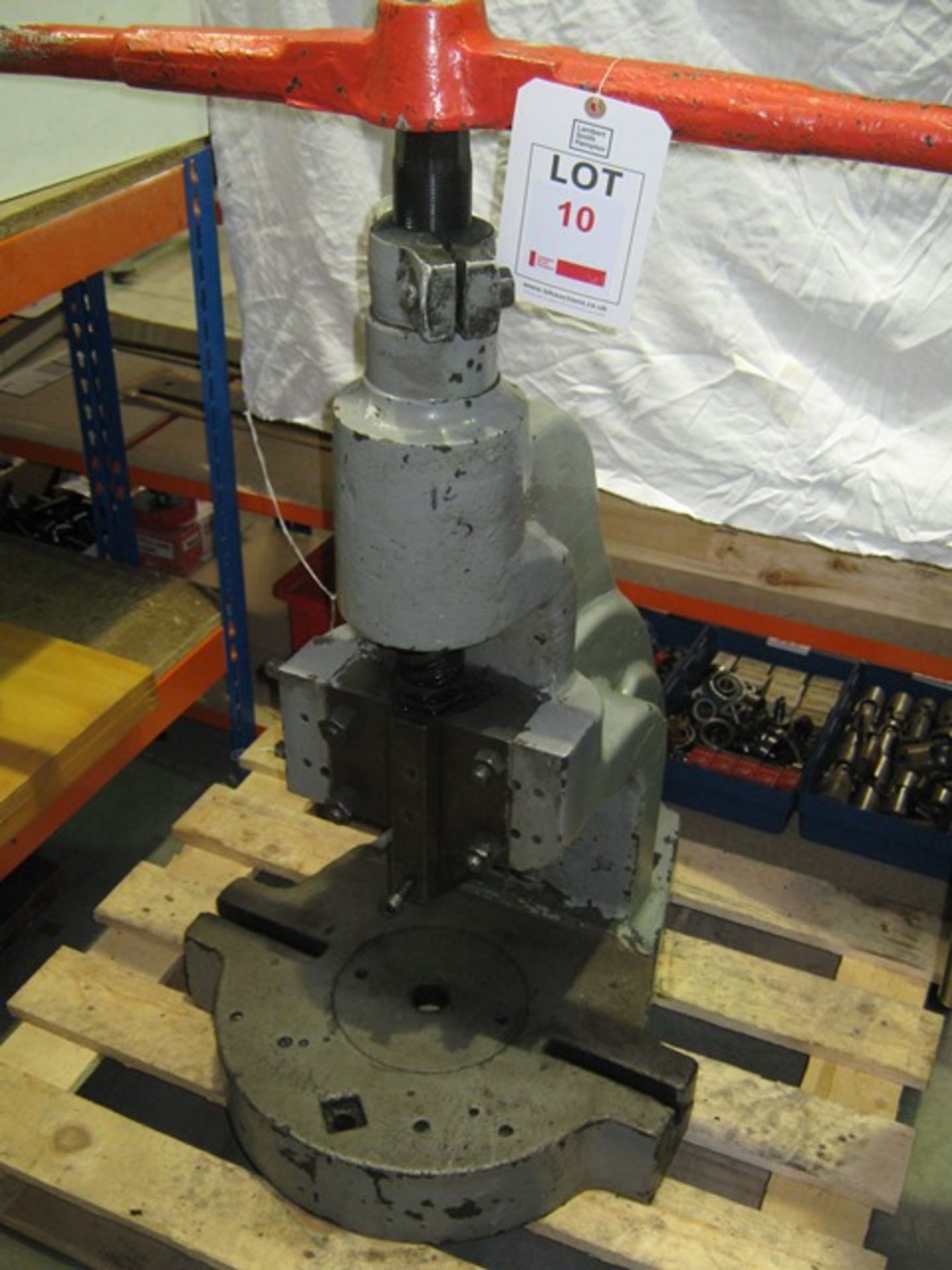 Sweeney and Blockage flypress, 6" throat 9" stroke