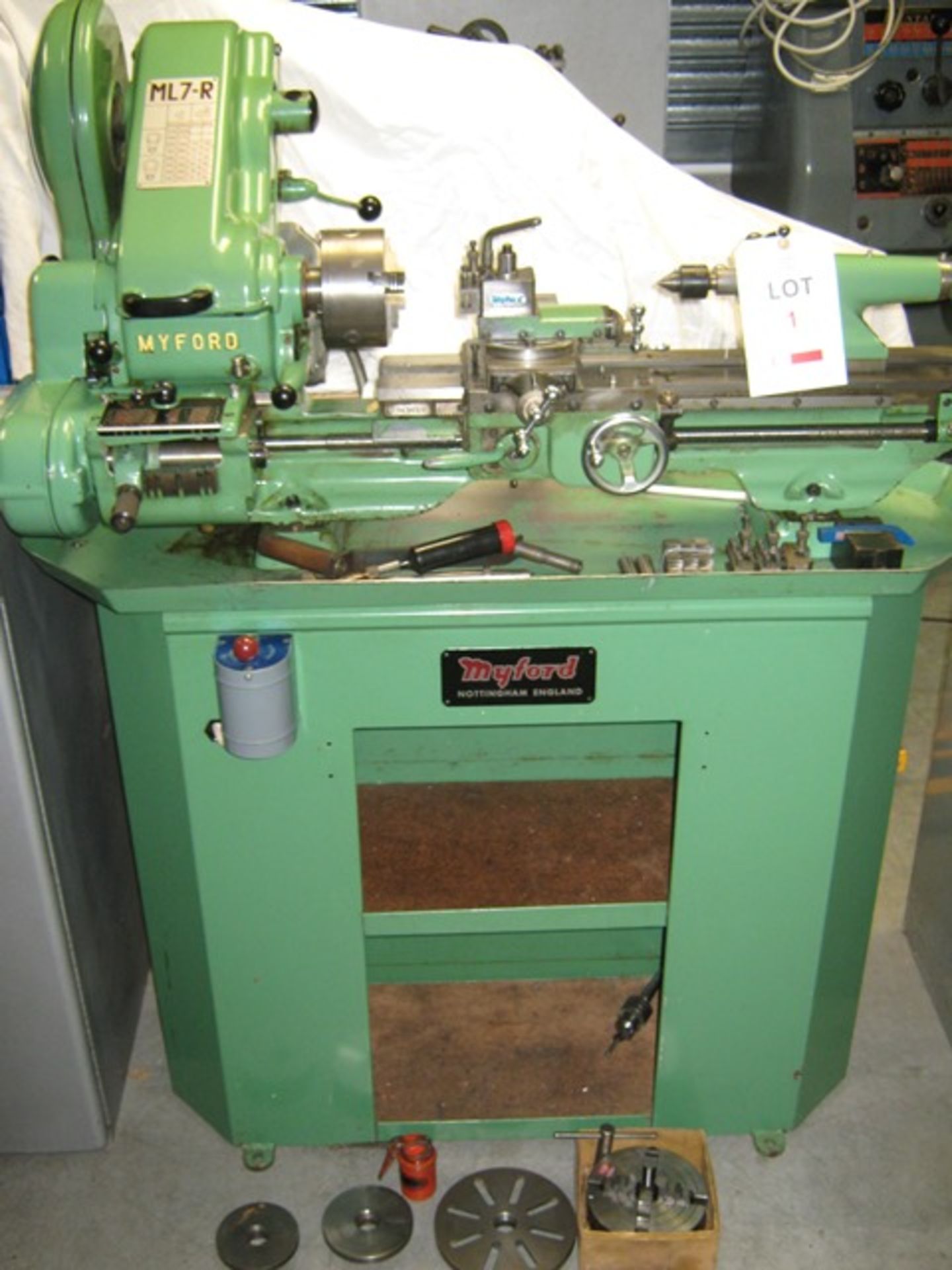 Myford ML7-R lathe with 3 Jaw/4 Jaw, faceplate, screw cutting, quick change toolpost 240v &