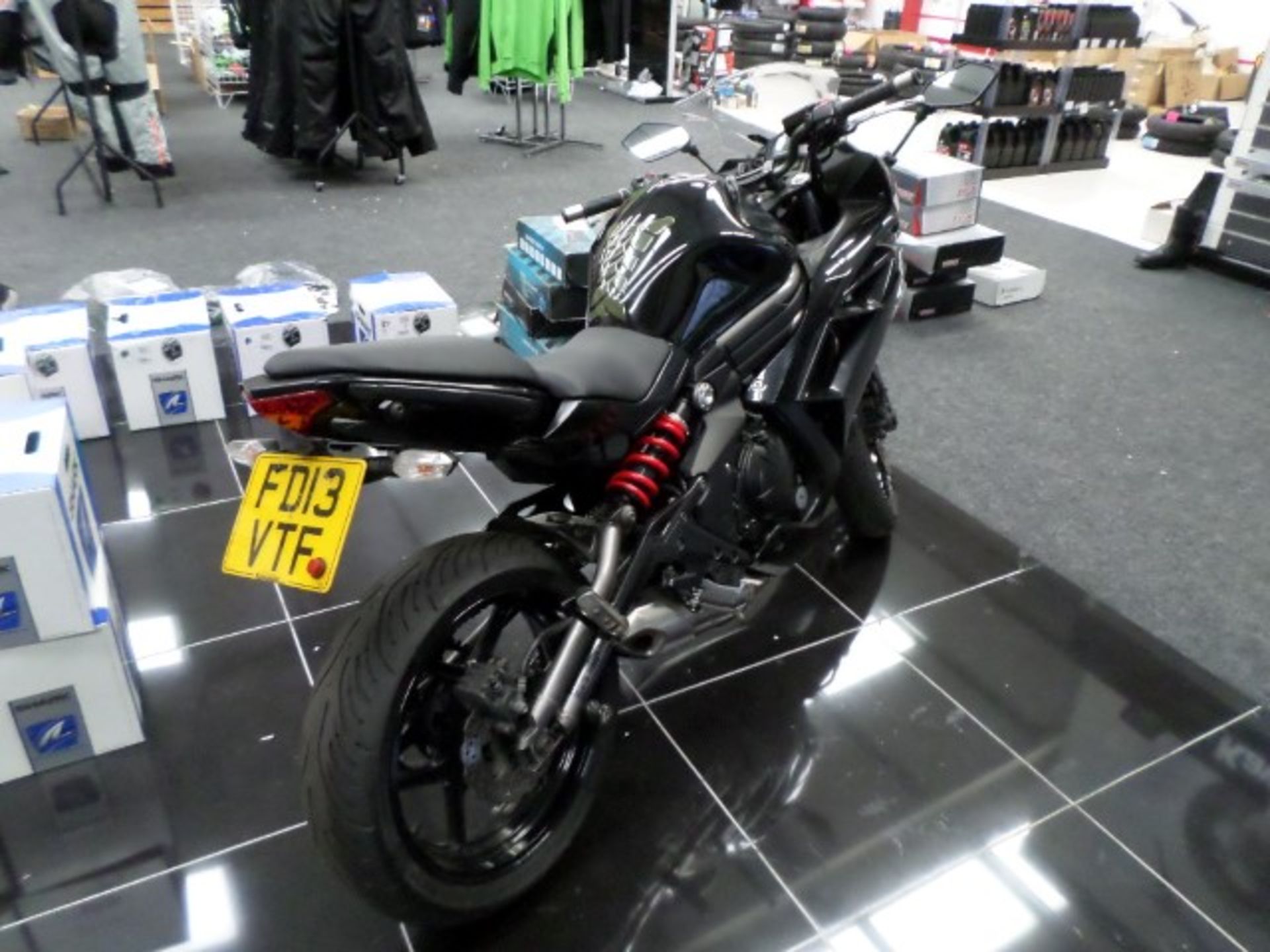 Kawasaki ER6F 650cc fully faired motorcycle with fitted gear Indicator Date of registration: 05/07/ - Image 3 of 9