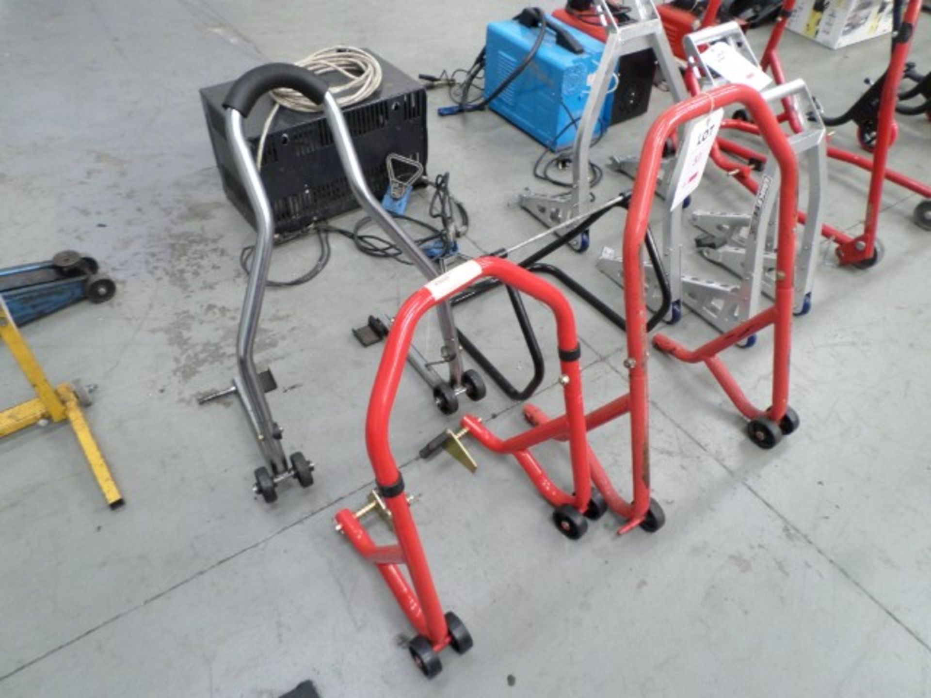 4 assorted motorcycle paddock stands - Image 2 of 2