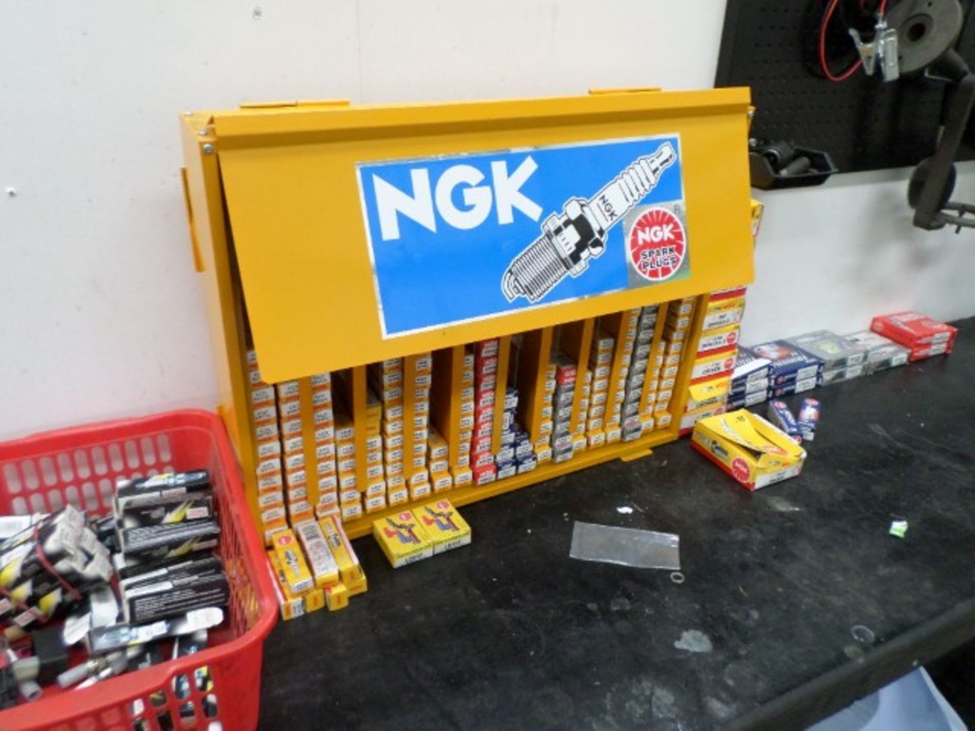 Stock of approx. 300 NGK spark plugs (Standard Iridium and laser platinum) with storage unit - Image 2 of 2