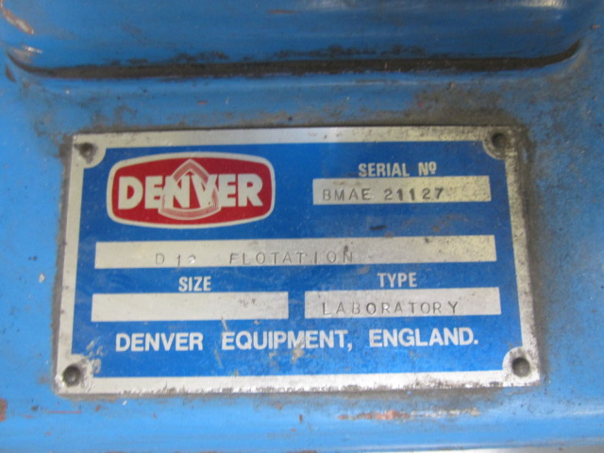 Denver D12 laboratory froth flotation machines, including flotation tanks, serial number BMAE 21127 - Image 4 of 5