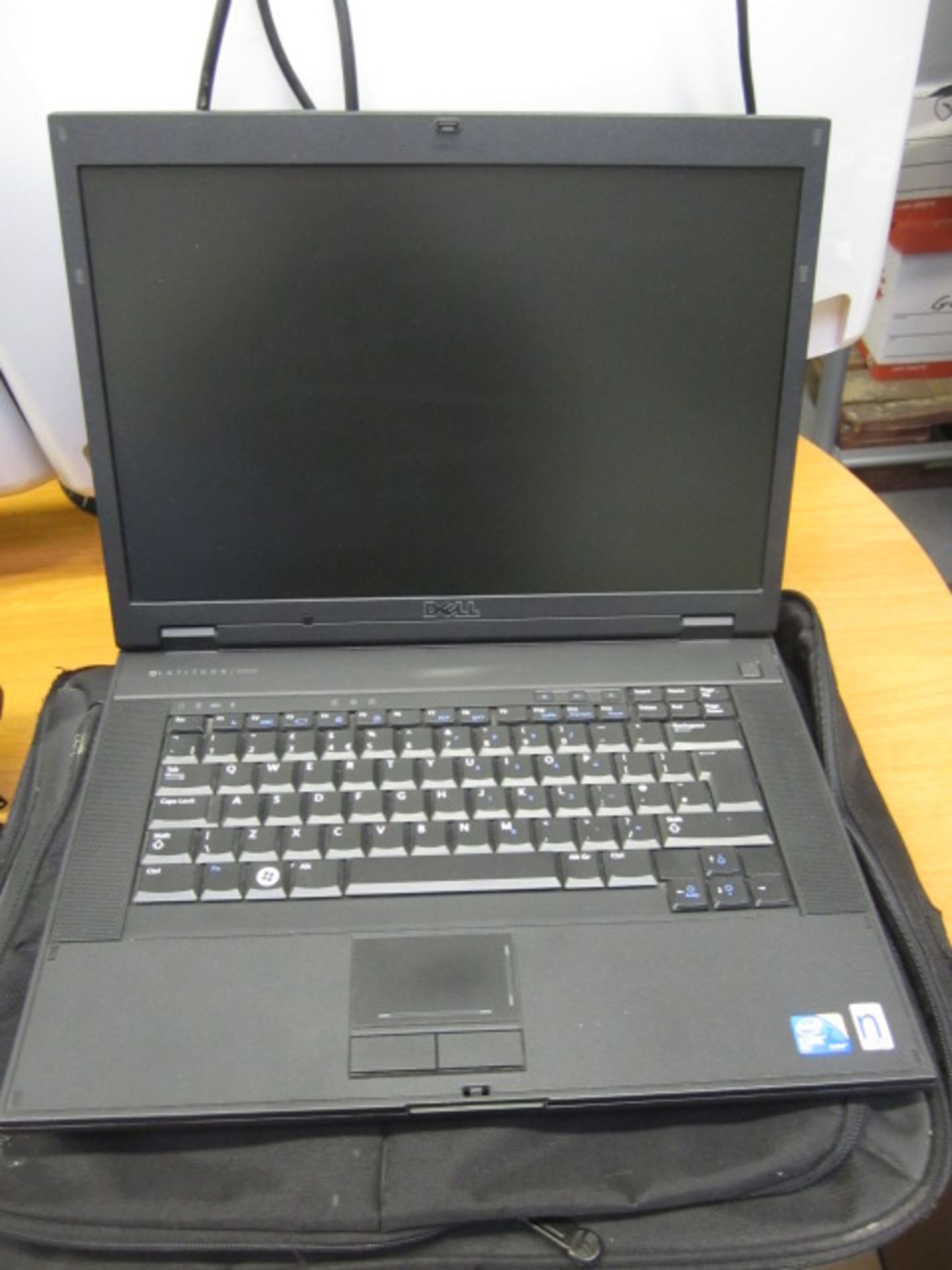 Dell Latitude E5500 Core 2 Duo laptop and case
