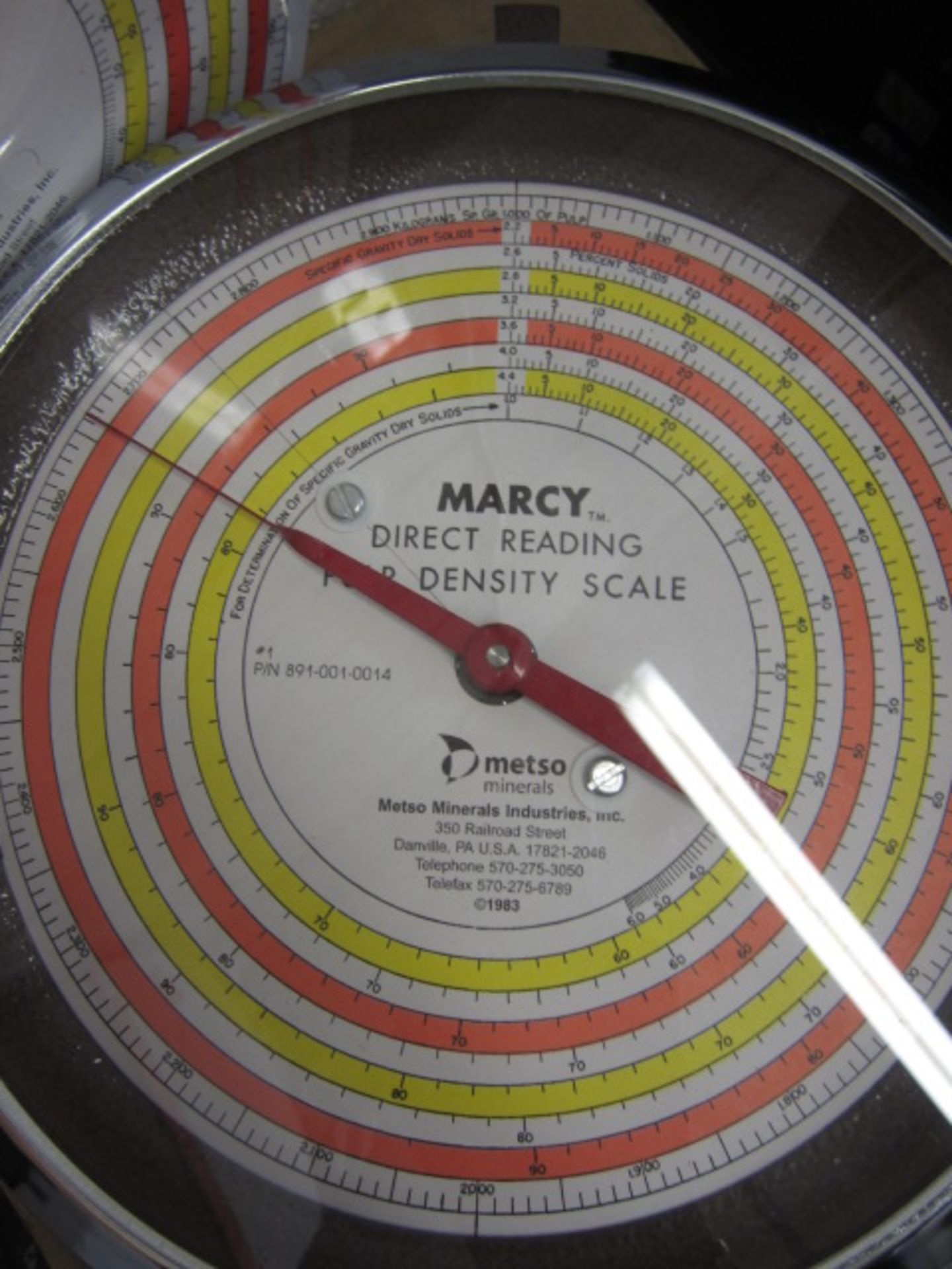 Marcy Direct reading pulp density scales and can - Image 2 of 3