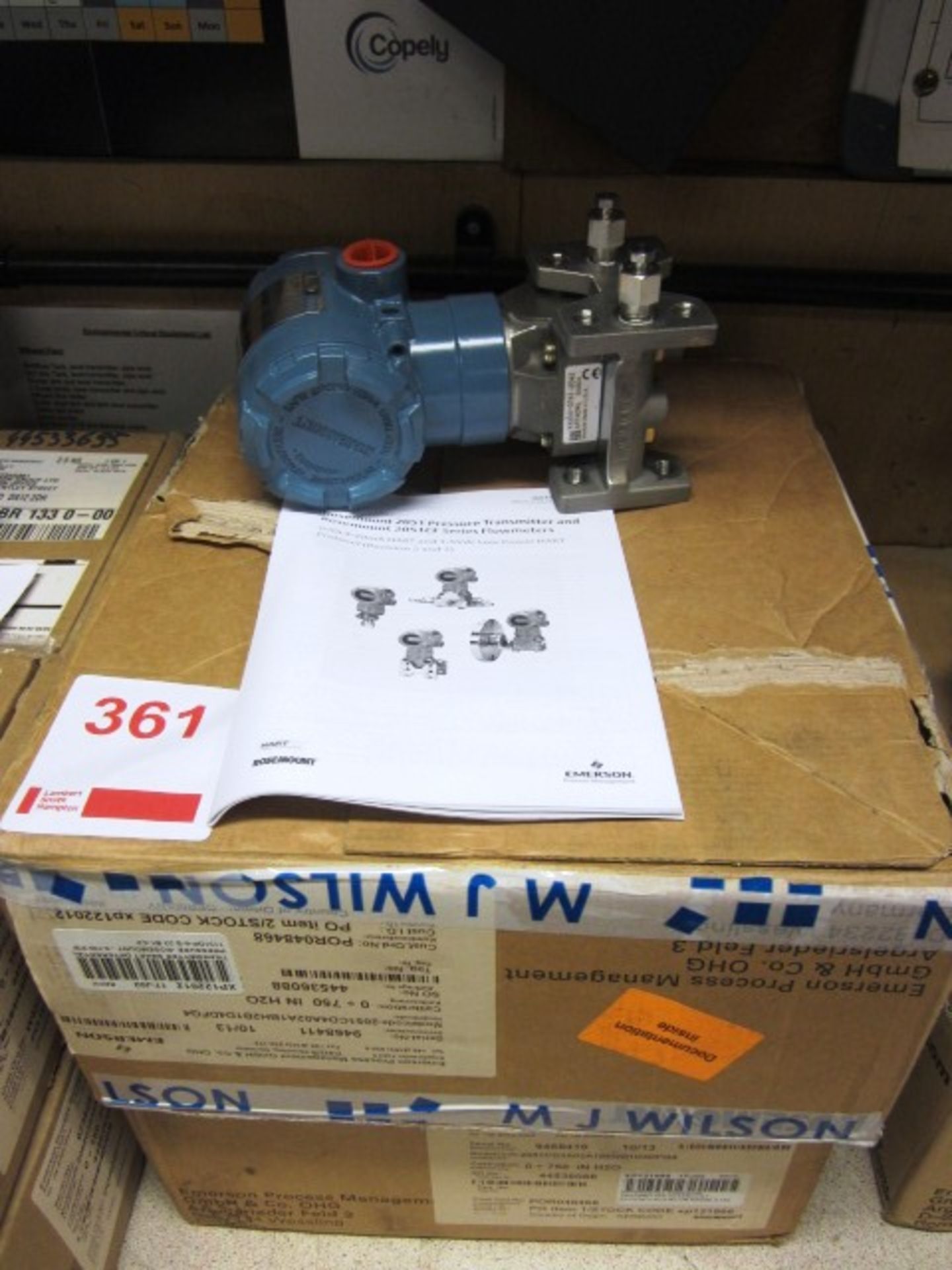 2x Rosemount 2051 pressure transmitter (Please note: this lot must be collected on Tuesday 2nd