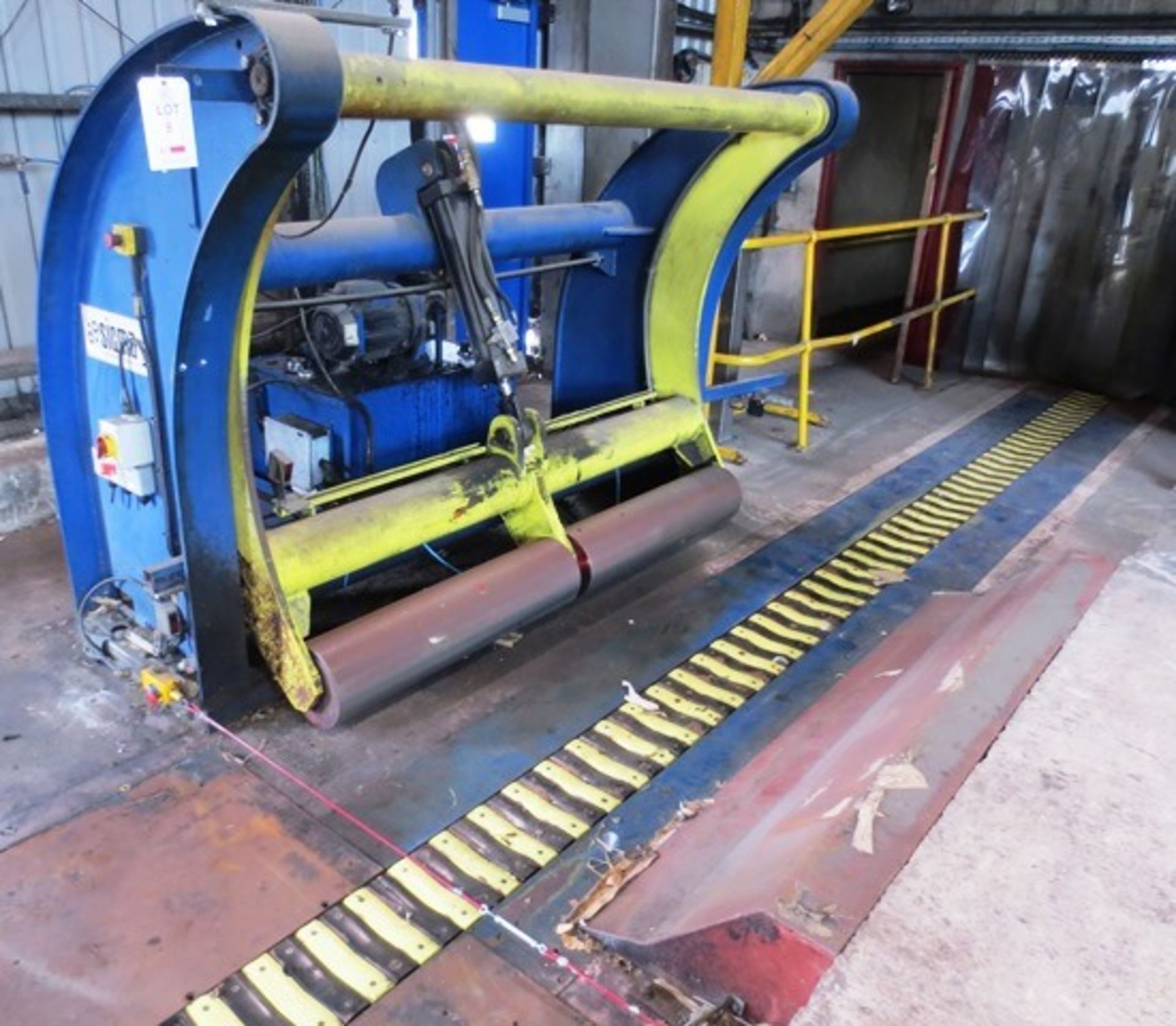 Sigma L5251 hydraulic reel kicker, 2100mm length, 1500mm diameter, Street 2200mm floor bolted reel