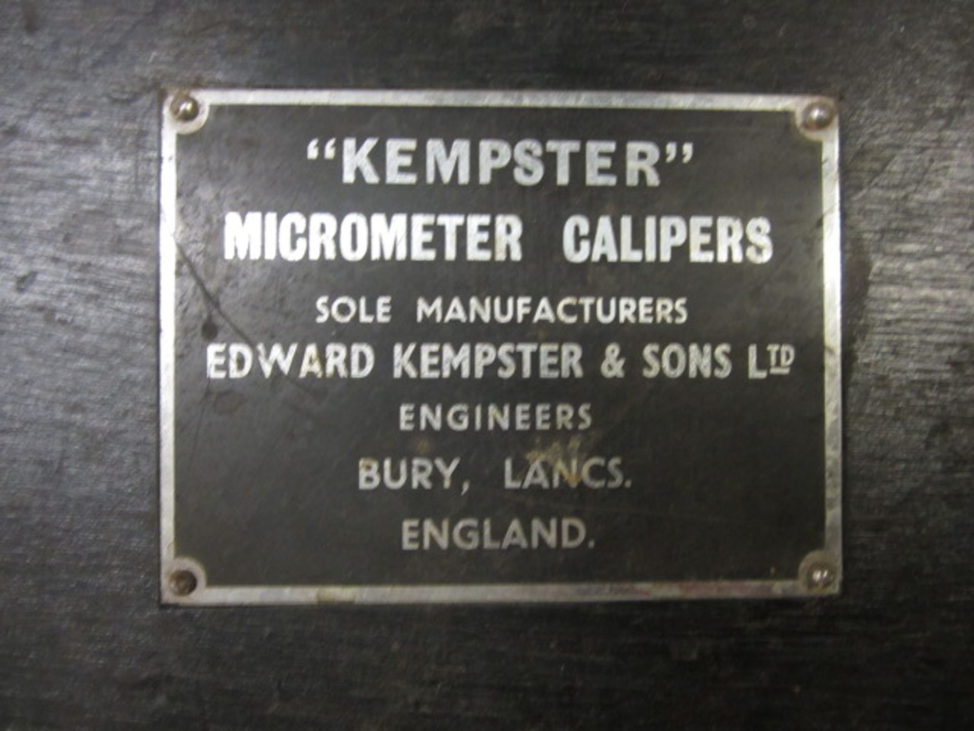 Kempster special micrometer callipers (Please note: this lot must be collected on Tuesday 2nd - Image 2 of 2