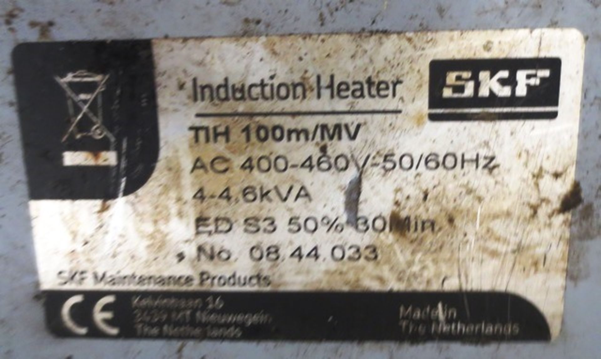 SKF TIH 100M induction heater with TIH RC control s/n: 08.44.033 - Image 2 of 2