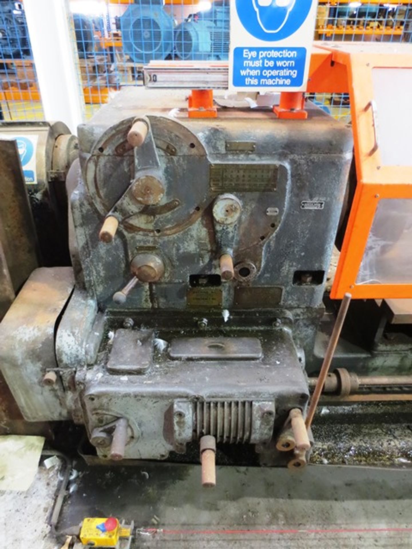 Atlas 4764B gap bed centre lathe, Control no: L 6873. s/n: 40/198, Swing 13", Distance between - Image 6 of 8