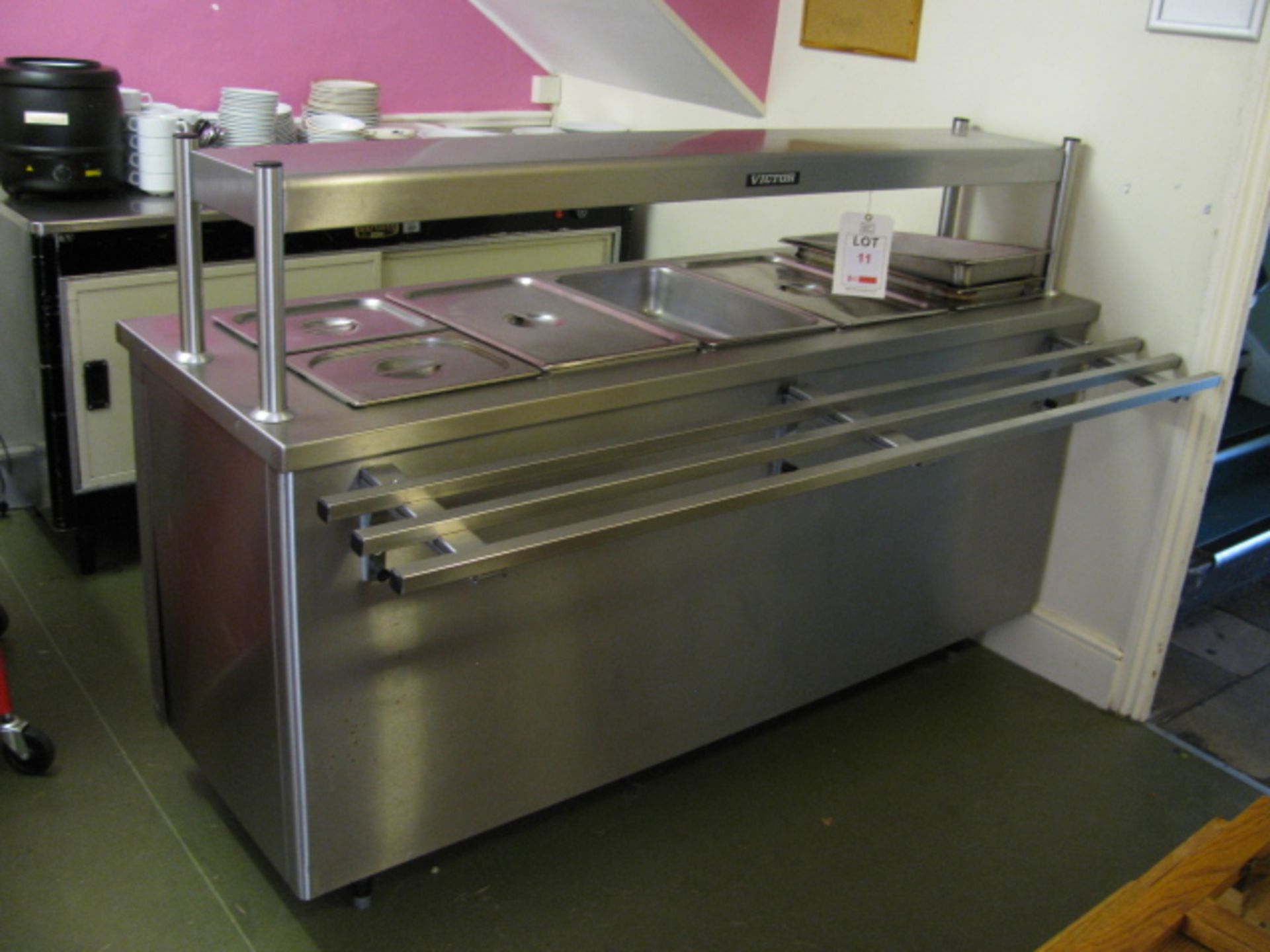 Victor stainless steel bain-marie style servery
