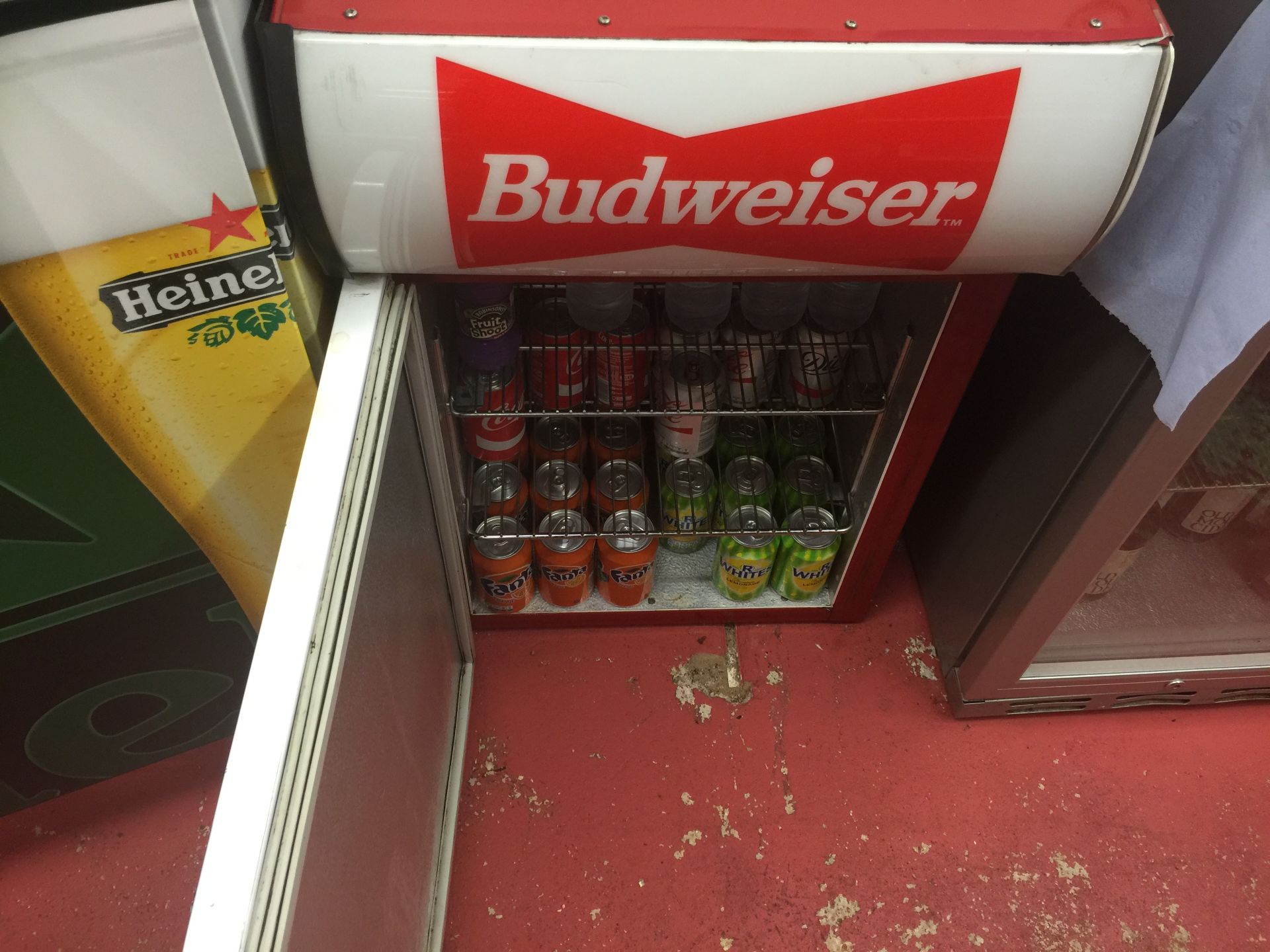 Budweiser refrigerator (excludes contents) (Please note, for viewing and collection purposes, - Image 3 of 3