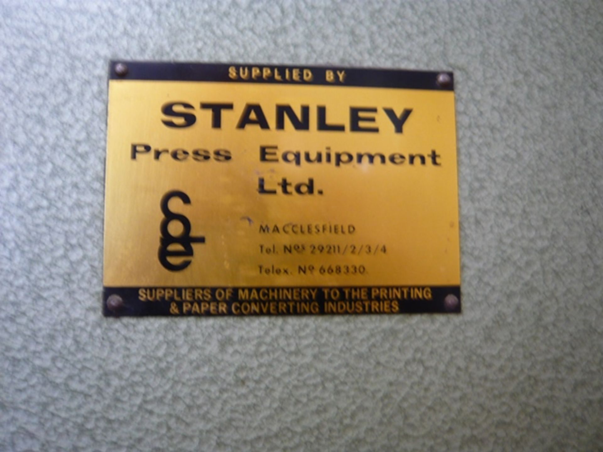 Stanley Press Equipment, 4 head paper drill press. NB: This item has no CE marking. The purchaser is - Image 3 of 3