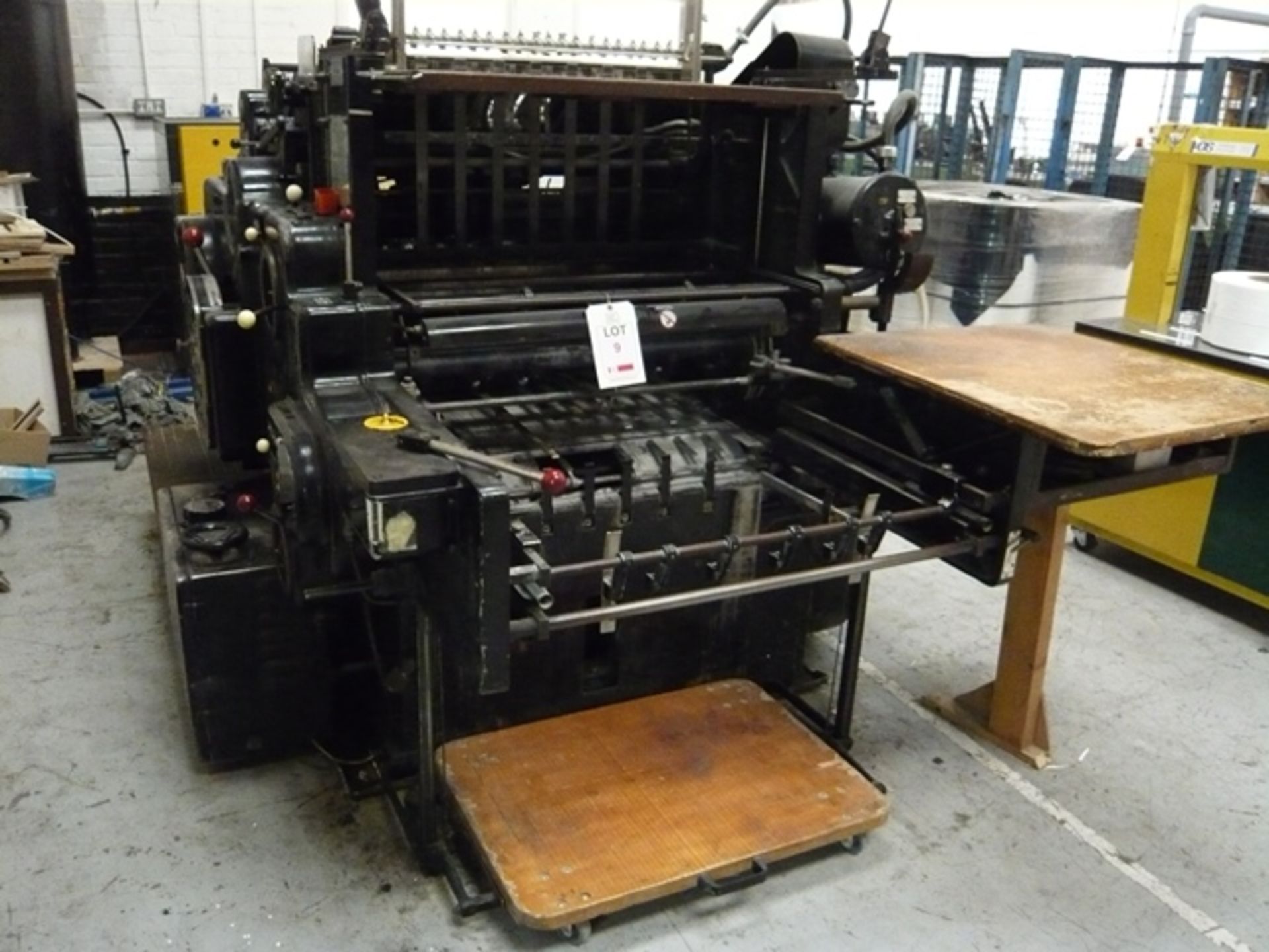 Original Heidelberg 22" x 30 1/4" letterpress cylinder printing machine No. SGBZ25972 converted