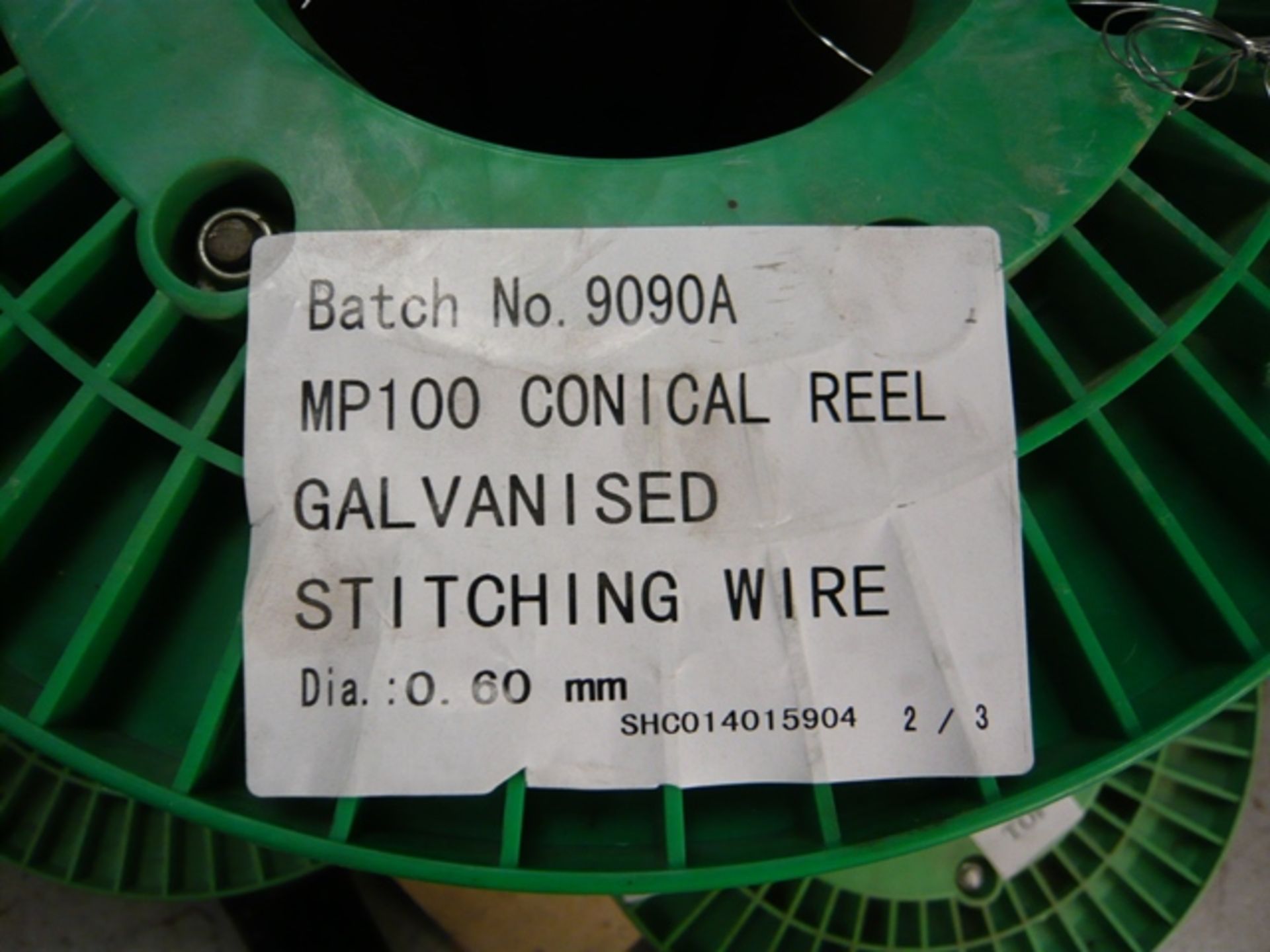7 part used an 2 unused rolls of MP100 conical reel galvanised stitching wire 0.6mmØ - Image 3 of 3