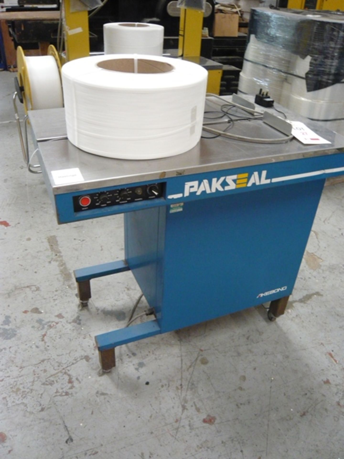 Akebond Pakseal model 555 strapping machine, serial no. 71272