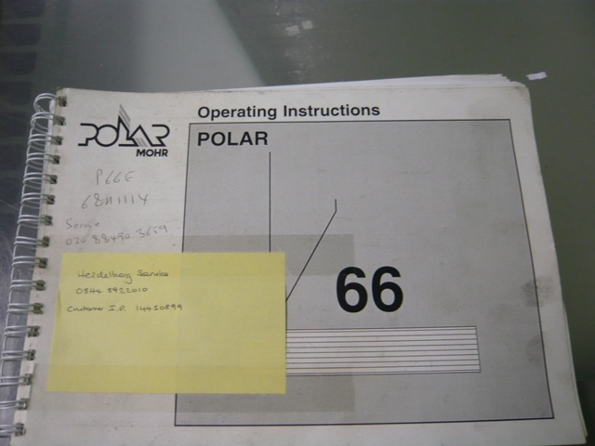 Polar Mohr model 66E programmable guillotine No. 68H1114 (1998),Please note this item is located a - Image 6 of 6