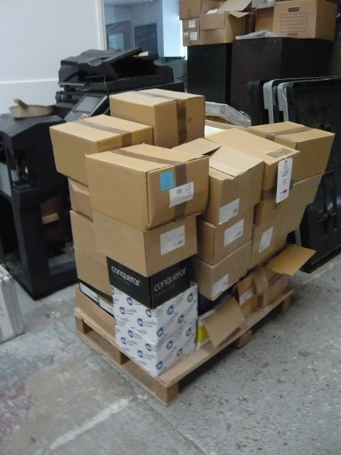 Pallet of various envelopes as lotted