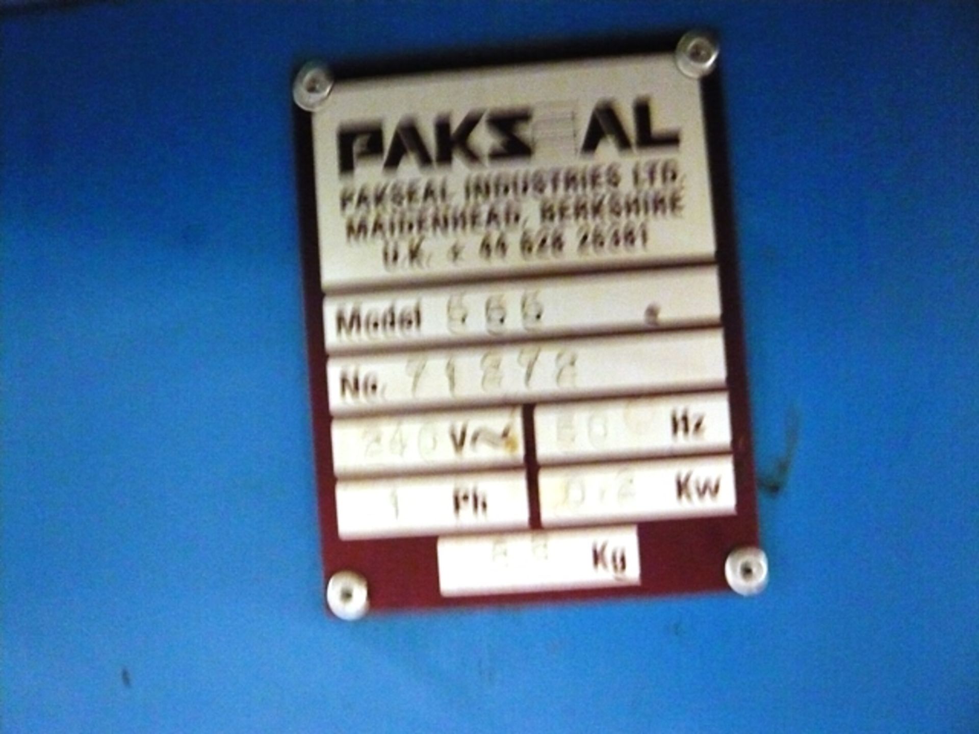 Akebond Pakseal model 555 strapping machine, serial no. 71272 - Image 3 of 3