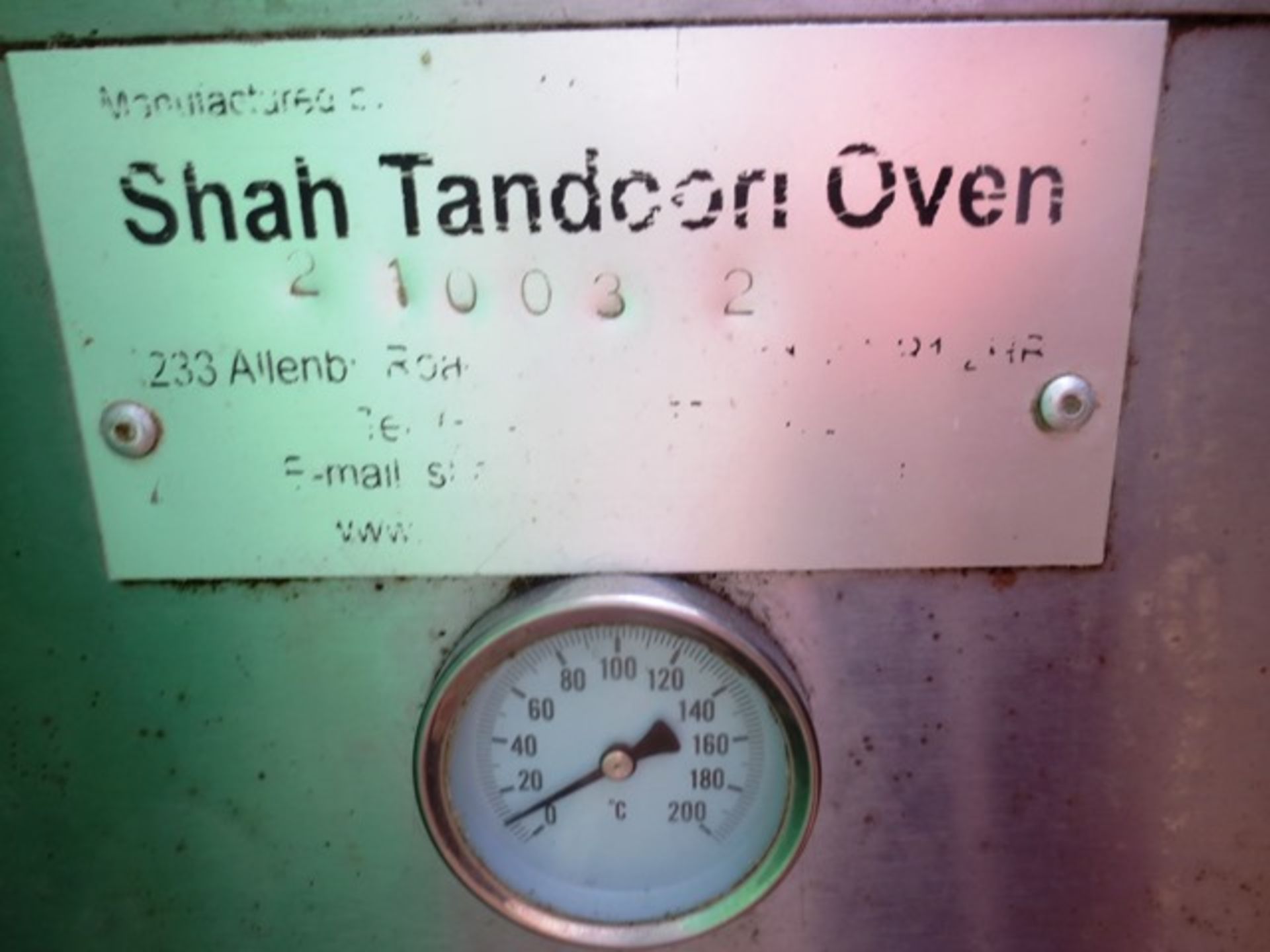 Shah Tandori Oven Company, Stainless Steel, gas fired tandori oven, serial number:210032, - Image 2 of 5