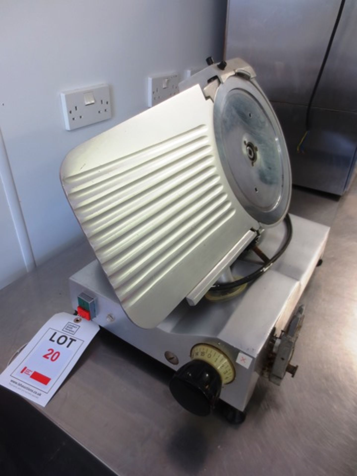 Hobart TE300 stainless steel meat slicer, serial no: AV9272