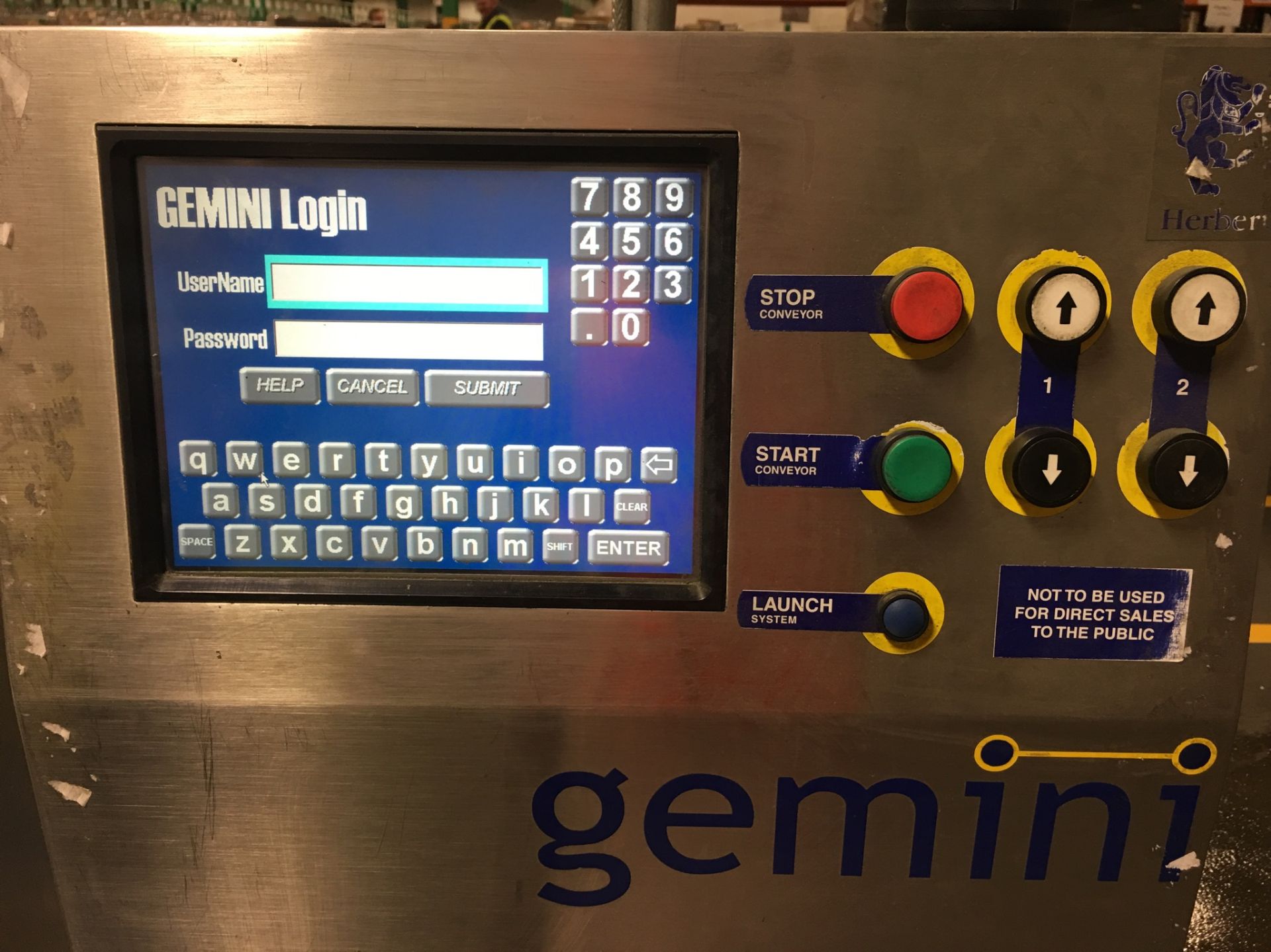 Herbert Gemini Checkweigher, year 2003, weighing 0,1 kg - 4 kg, 2 line unit, overall dimensions: - Image 4 of 6
