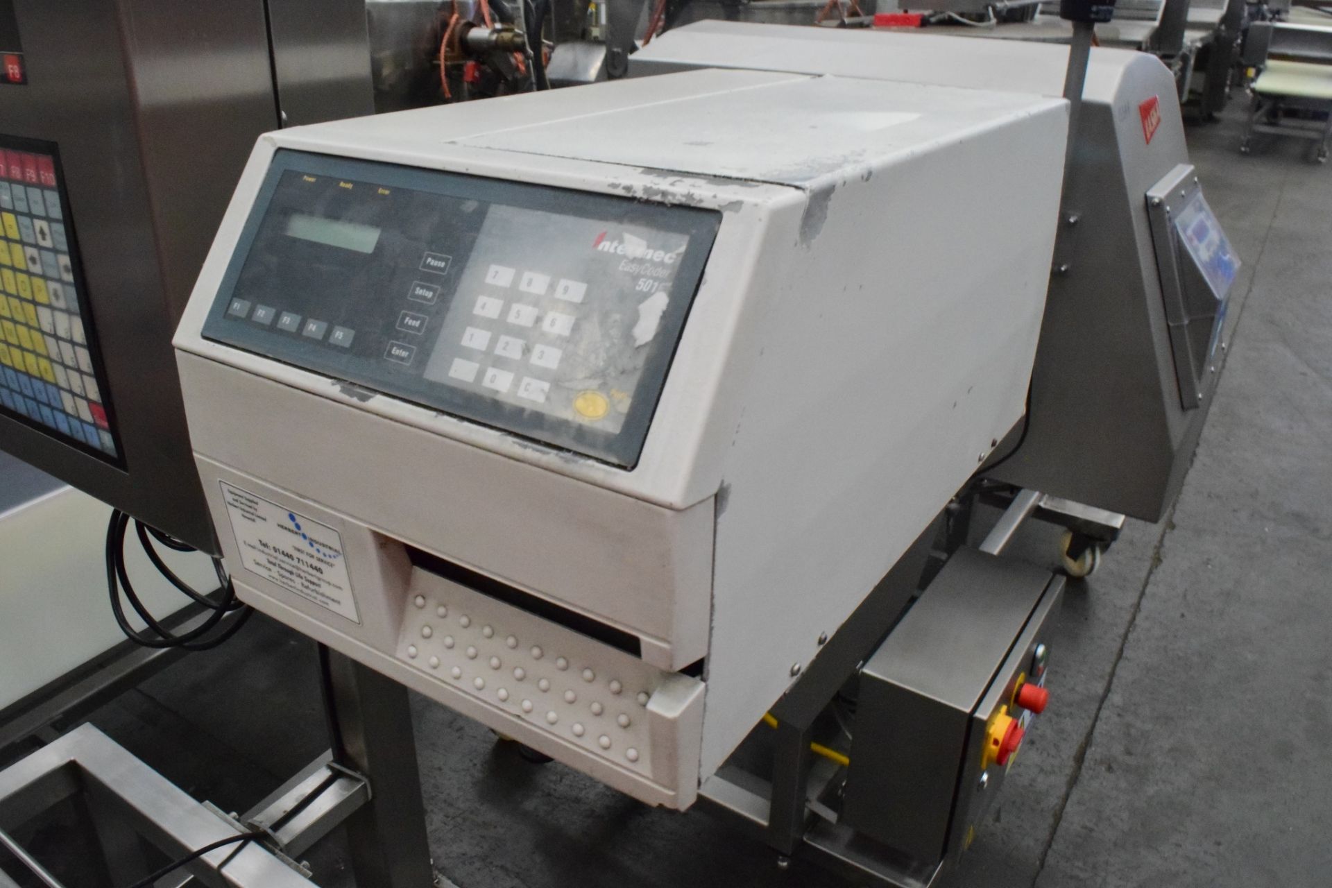 Herbert HI430 scale with Intermec Easy Coder 501E, on stand, platform size: 400 x 300, with single - Image 5 of 5