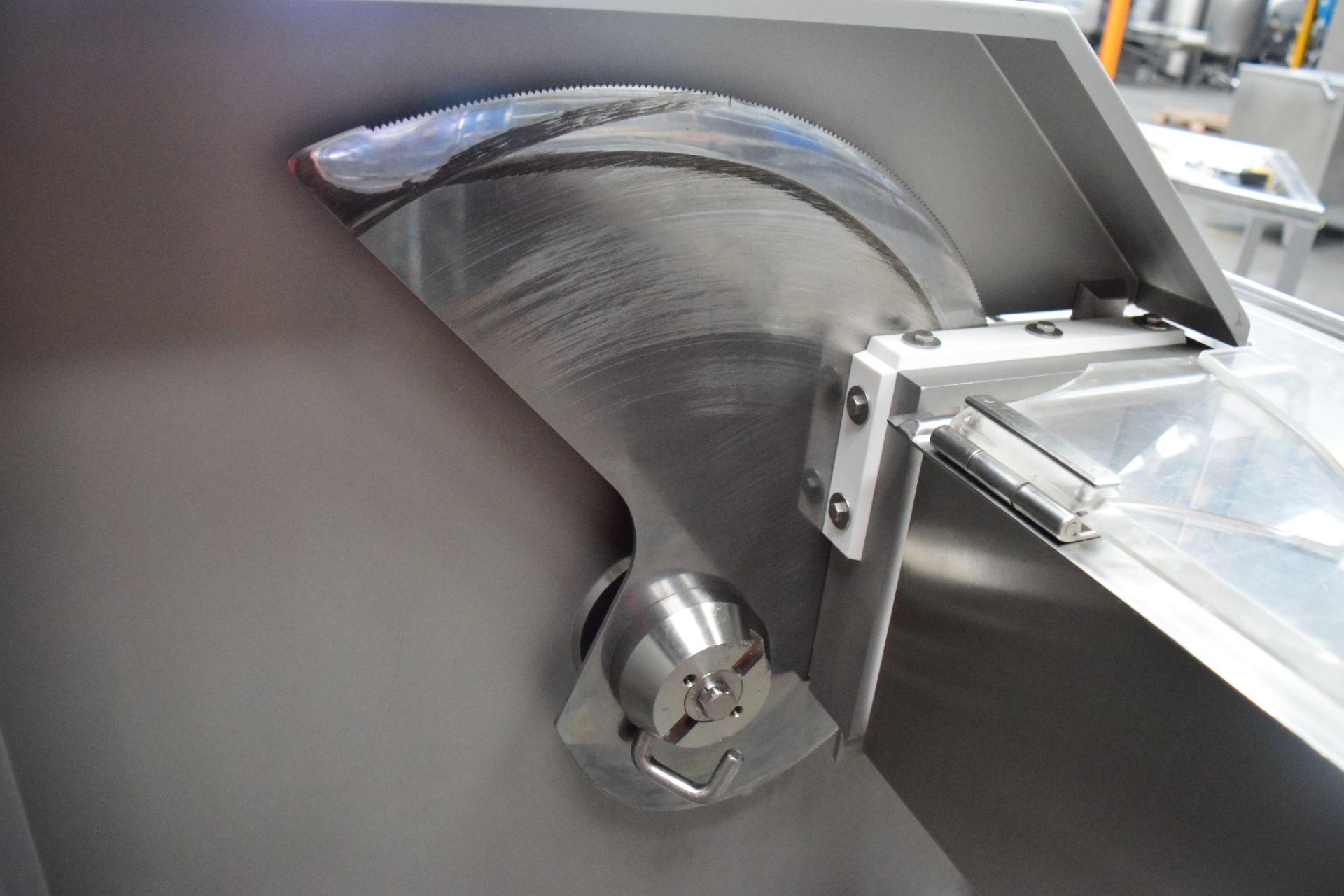Holac 20/74E Slicer. Suitable for meat and poultry products. Aperture (mm): 200 x 200 . Overall - Image 5 of 5