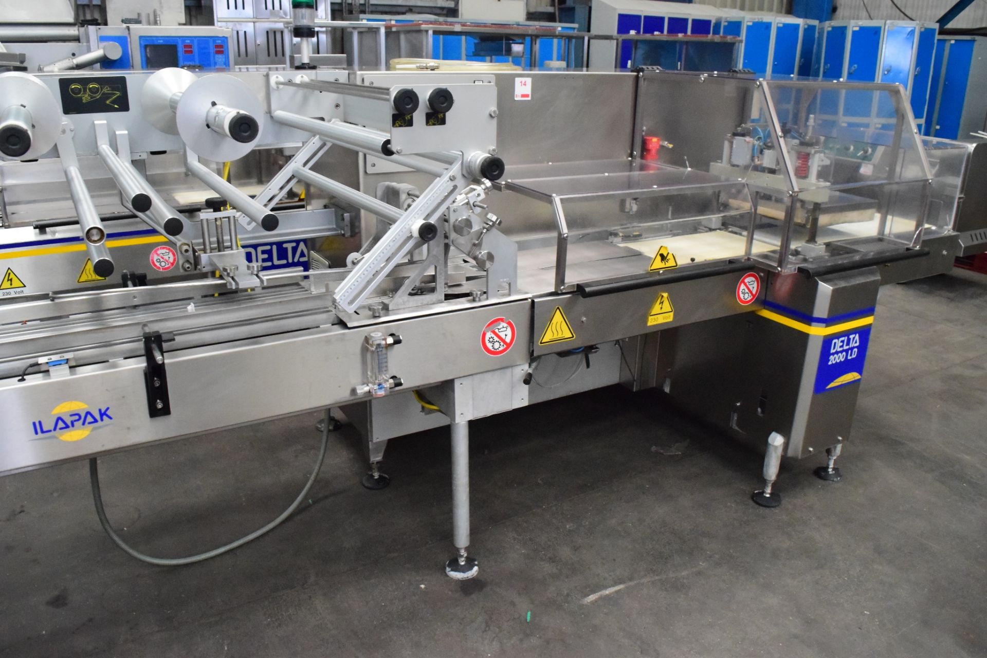 Ilapak Delta 2000LD Flowwrapper. Flexible flow wrapping machine ideally suited for a wide range of - Image 3 of 10