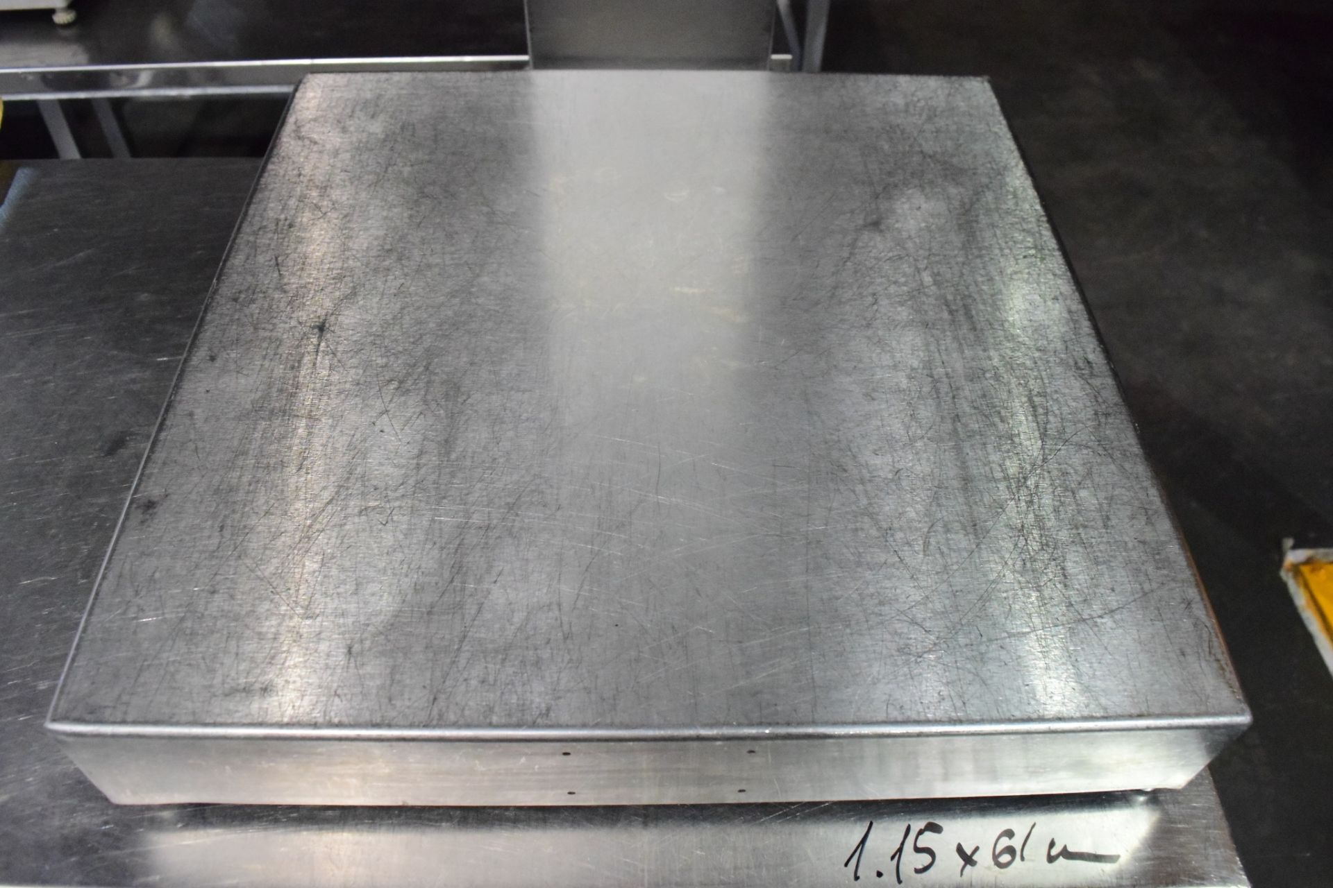 Avery Weigh Tronix scale, stainless steel, platform size: 500 x 500, overall dimensions: 1000 H x