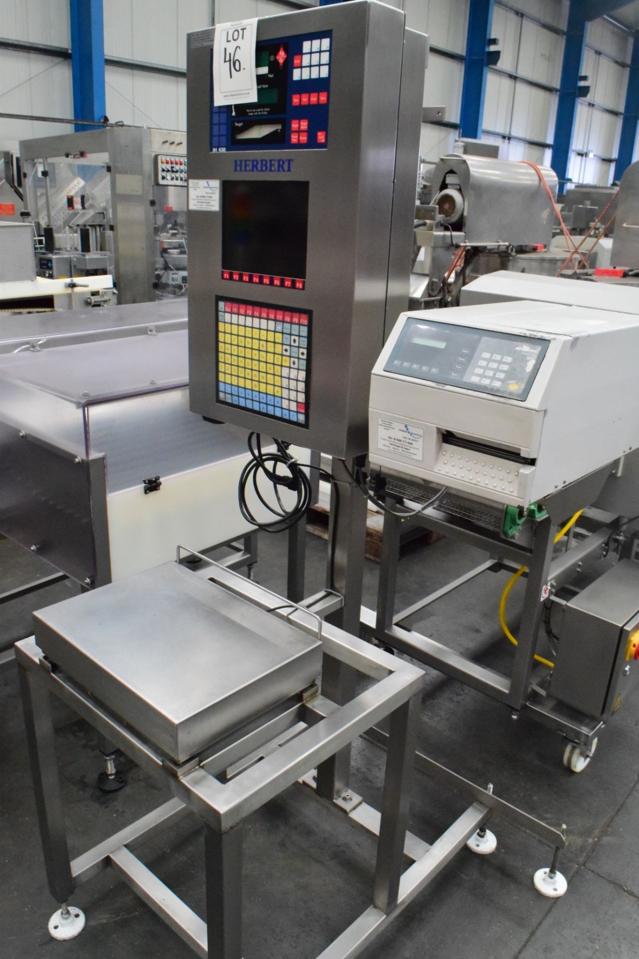 Herbert HI430 scale with Intermec Easy Coder 501E, on stand, platform size: 400 x 300, with single - Image 4 of 5