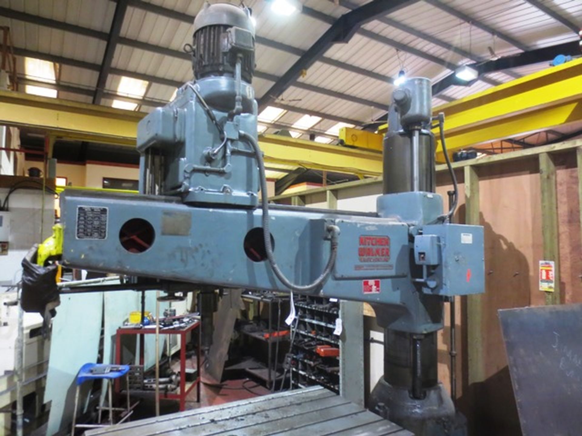 Kitchen Walker E3 6ft elevating column radial arm drill, serial no: 3210 (1979), spindle speeds 12 - Image 9 of 10