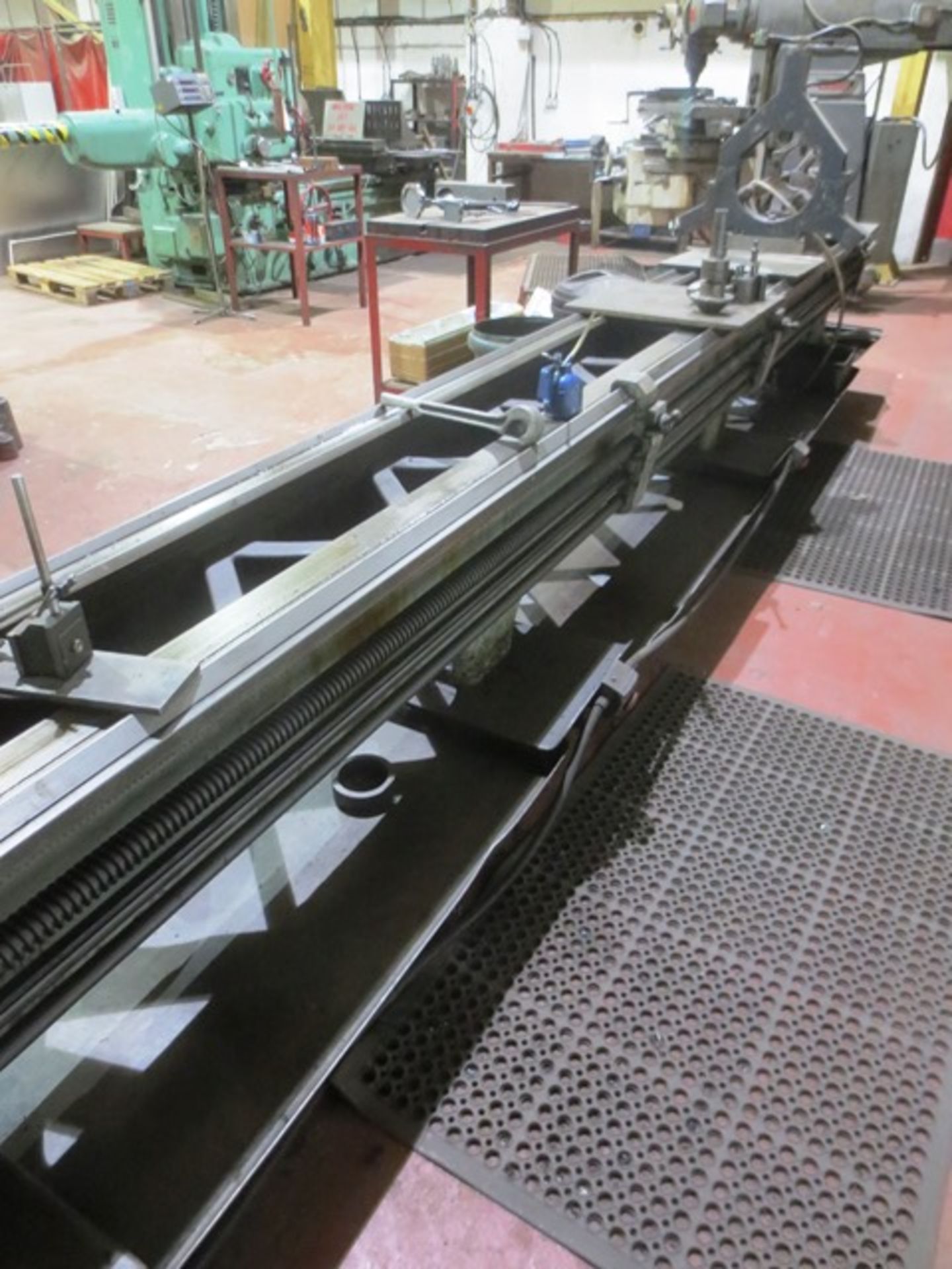 VDF Boehringer gap bed SS & SC centre lathe, approx 700mm swing x 6500mm bc, serial no: VSK - Image 6 of 8