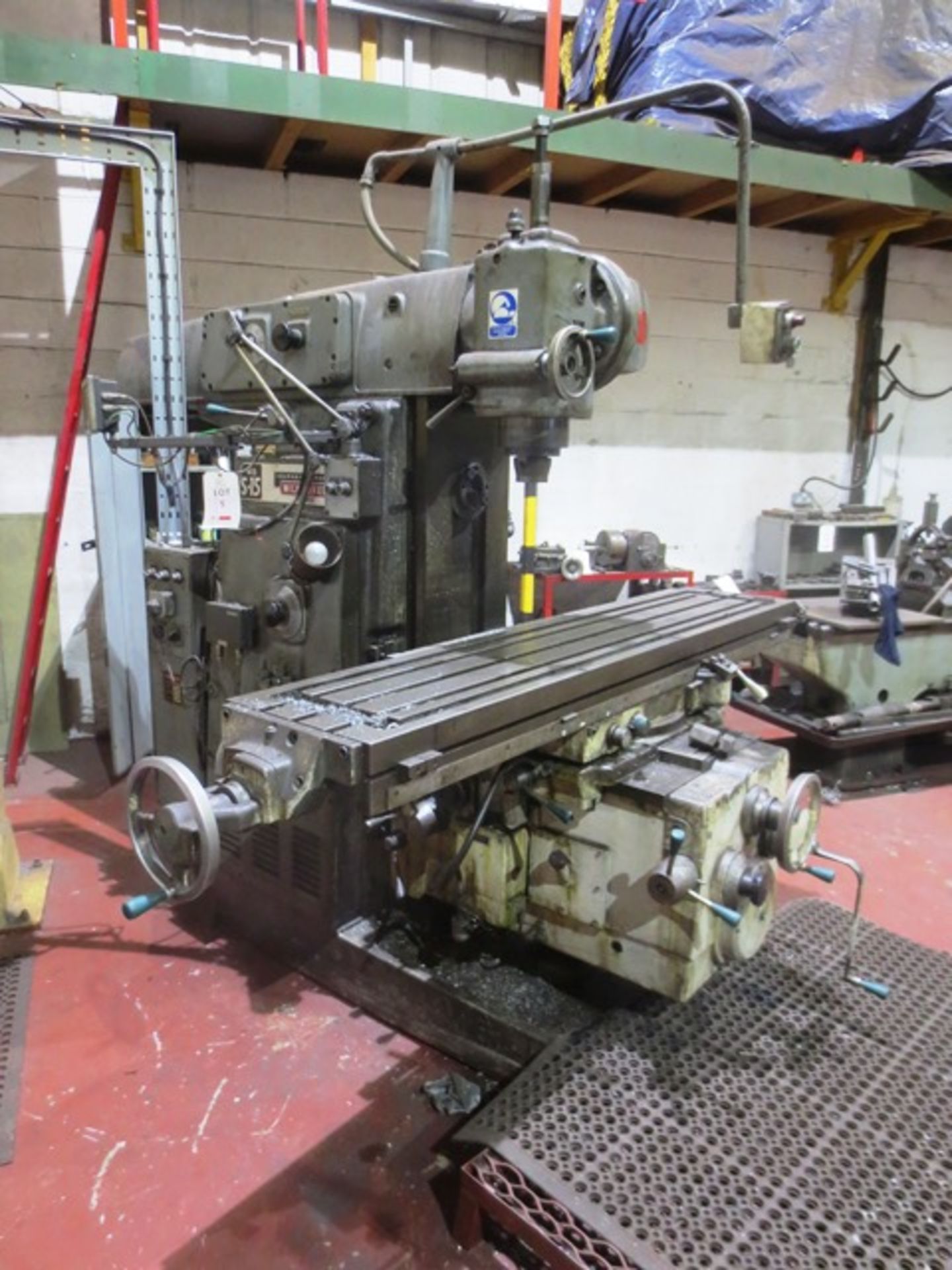 KTM 415 S-15 universal milling machine, serial no: 4155001, with twin swivel vertical head, power