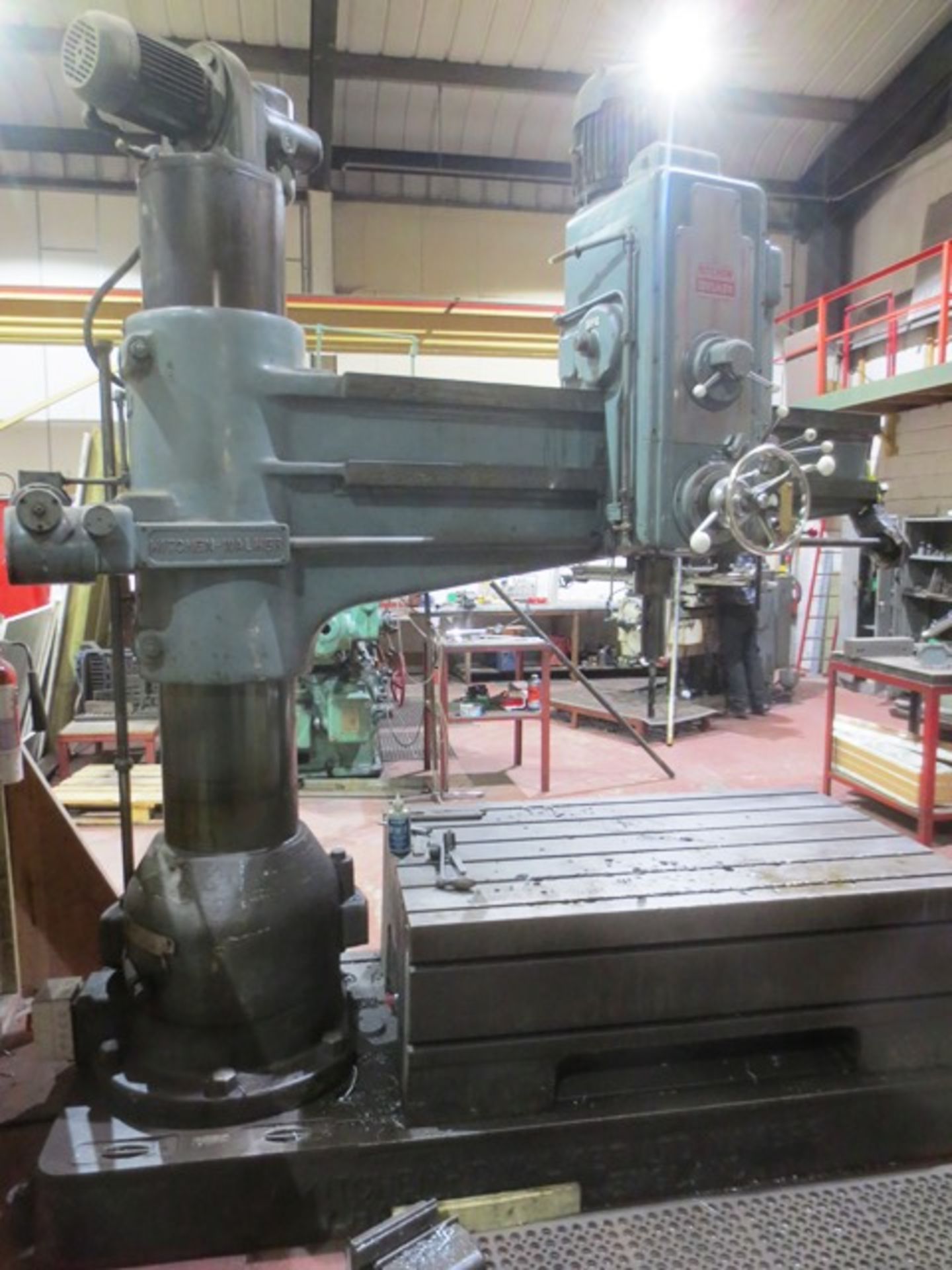 Kitchen Walker E3 6ft elevating column radial arm drill, serial no: 3210 (1979), spindle speeds 12 - Image 4 of 10