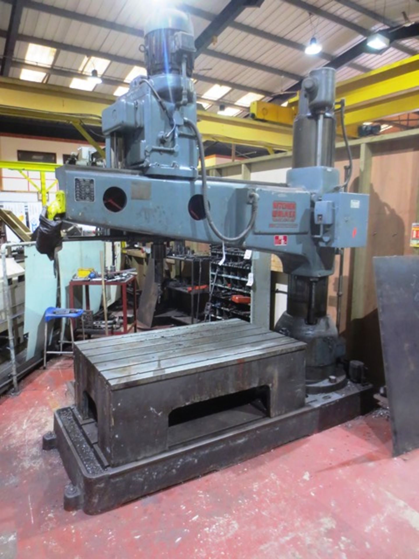 Kitchen Walker E3 6ft elevating column radial arm drill, serial no: 3210 (1979), spindle speeds 12 - Image 10 of 10