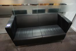 2-seater leather effect Sofa, 1550mm x 700mm