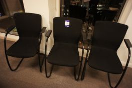 3 Orangebox Meeting Chairs, black