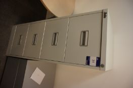 Silverline 4-drawer Filing Cabinet, grey