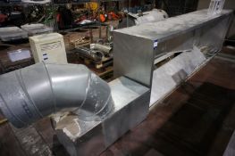 Aluminium Extractor Canopy, 3300mm x 1000mm x 600mm