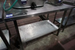 Stainless steel 2-tier Preparation Table, 1220mm x 760mm