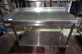 Stainless steel 2-tier Preparation Table, 1200mm x 600mm